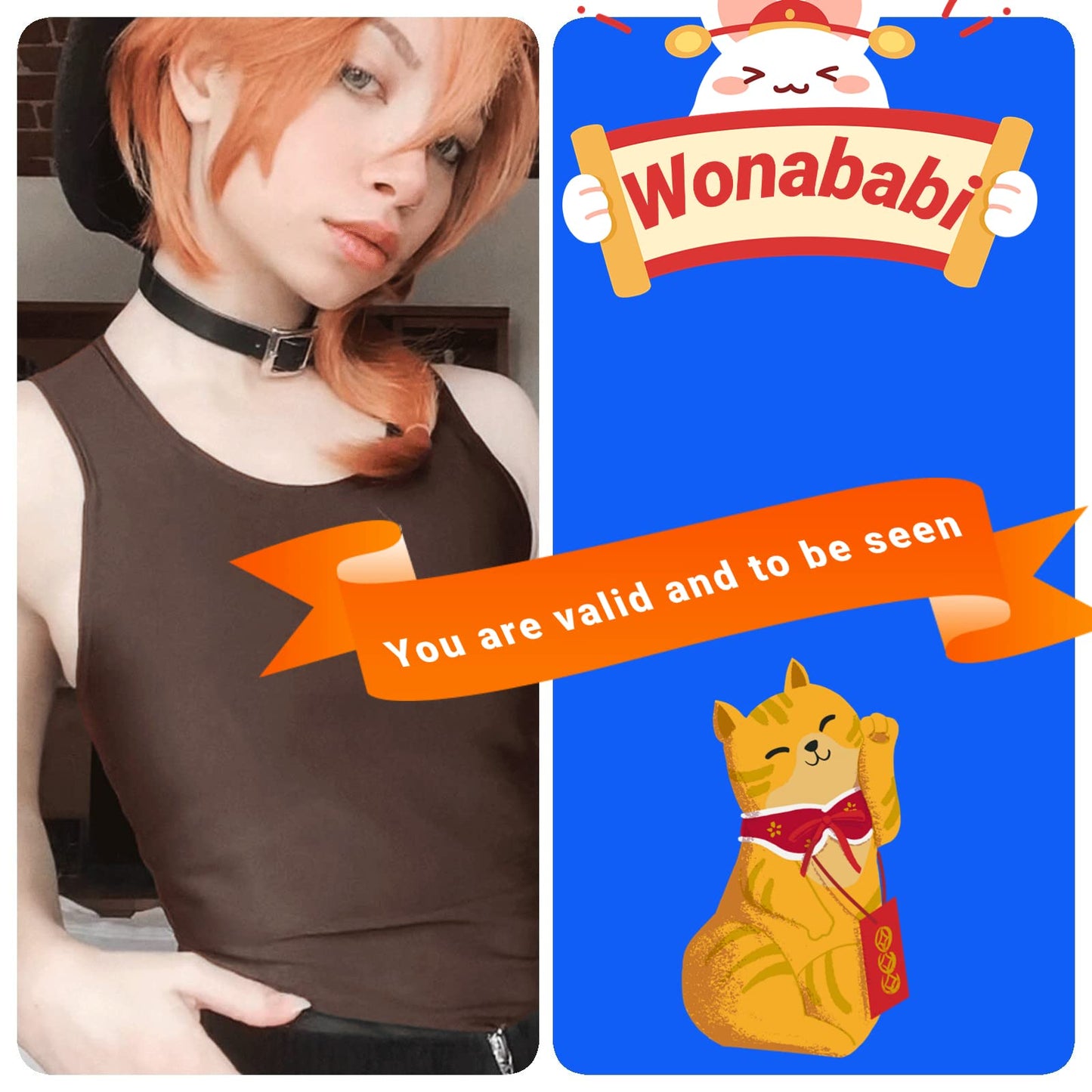 Wonababi Chest Binder, Binder Trans Ultra Flat Tank Top FTM Binder for Gynecomastia Compression Shirts Binder Chest
