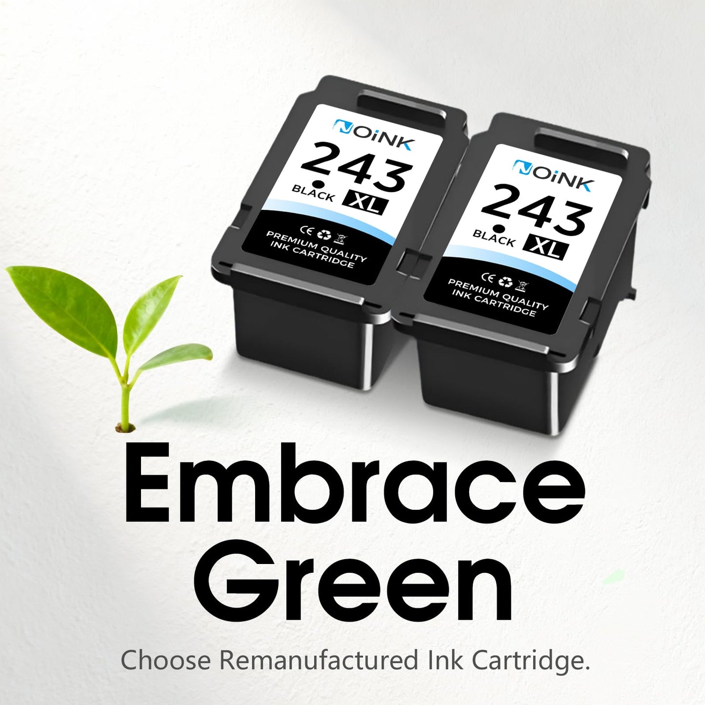 243XL 243XL Ink Cartridges Combo Pack High Yield Replacement for Canon PG-243 XL PG-243 XL – Compatible with Pixma TS3420 TS3400 MX490 MX492 MG2522 MG2922 TR4520 TR4522 TS3122, 2 Black
