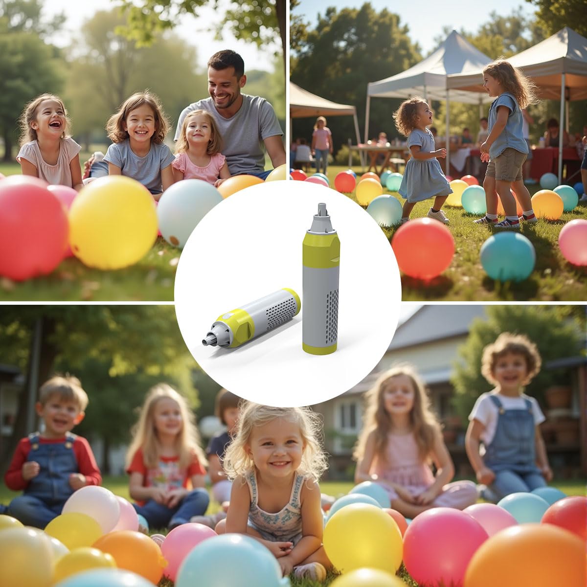 Balloon Electric Pump – Cordless USB Rechargeable Handheld Inflator for 12”+ Latex & Foil Balloons for Air Duster Fast Portable Air Blower for Parties & Events