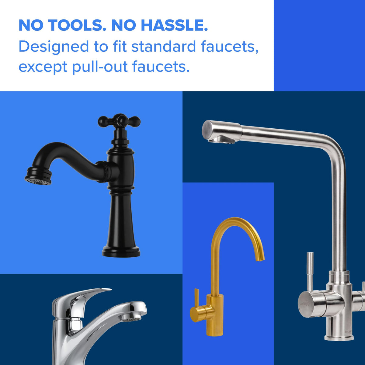 Brita Tap Water Purifier Filter System, Filter Change Reminder, Fits Standard Faucets Only, Complete, White