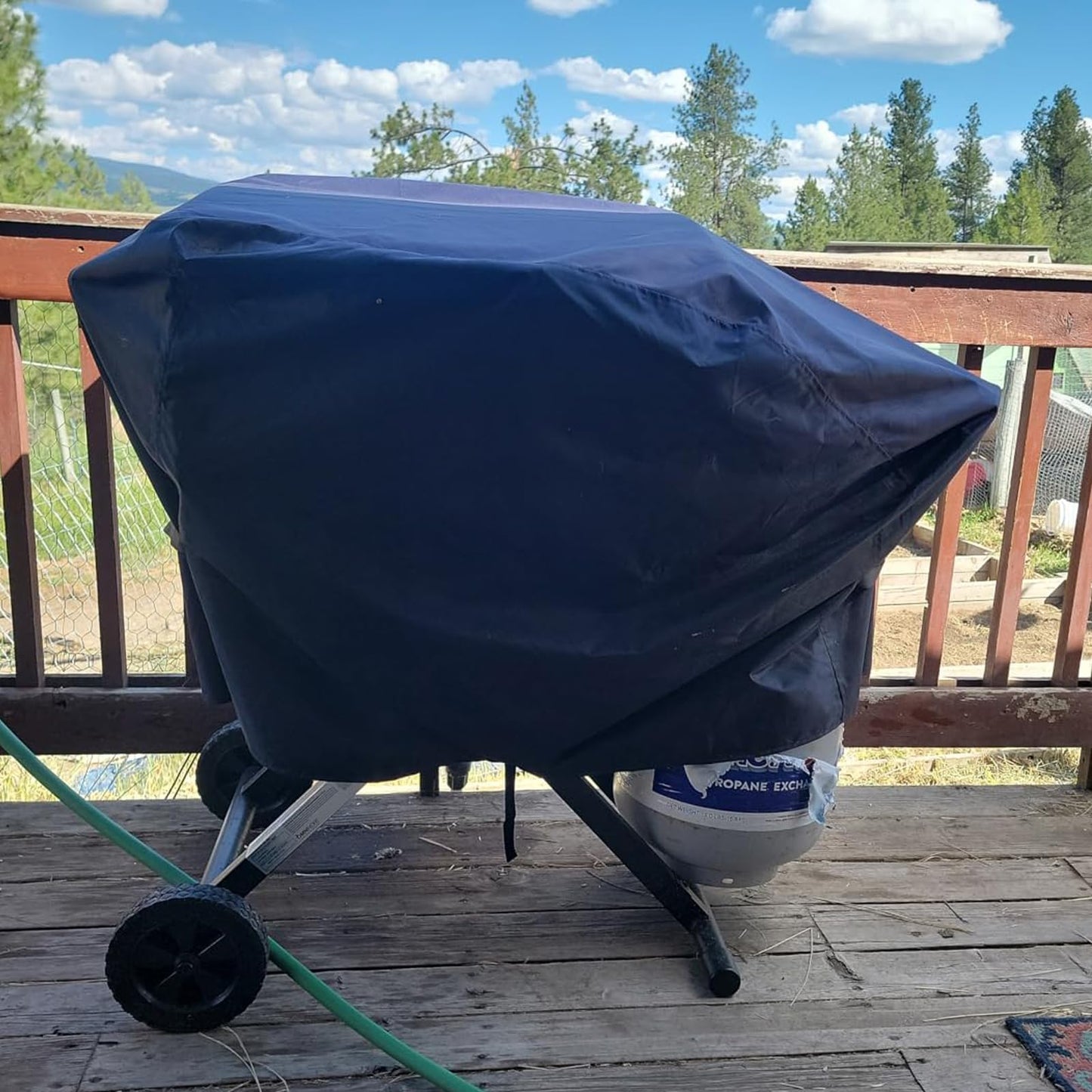 Blackhoso Outdoor Grill Cover for Blackstone 22” Scissor-Leg Griddle with Hood and Stand, Heavy Duty Waterproof