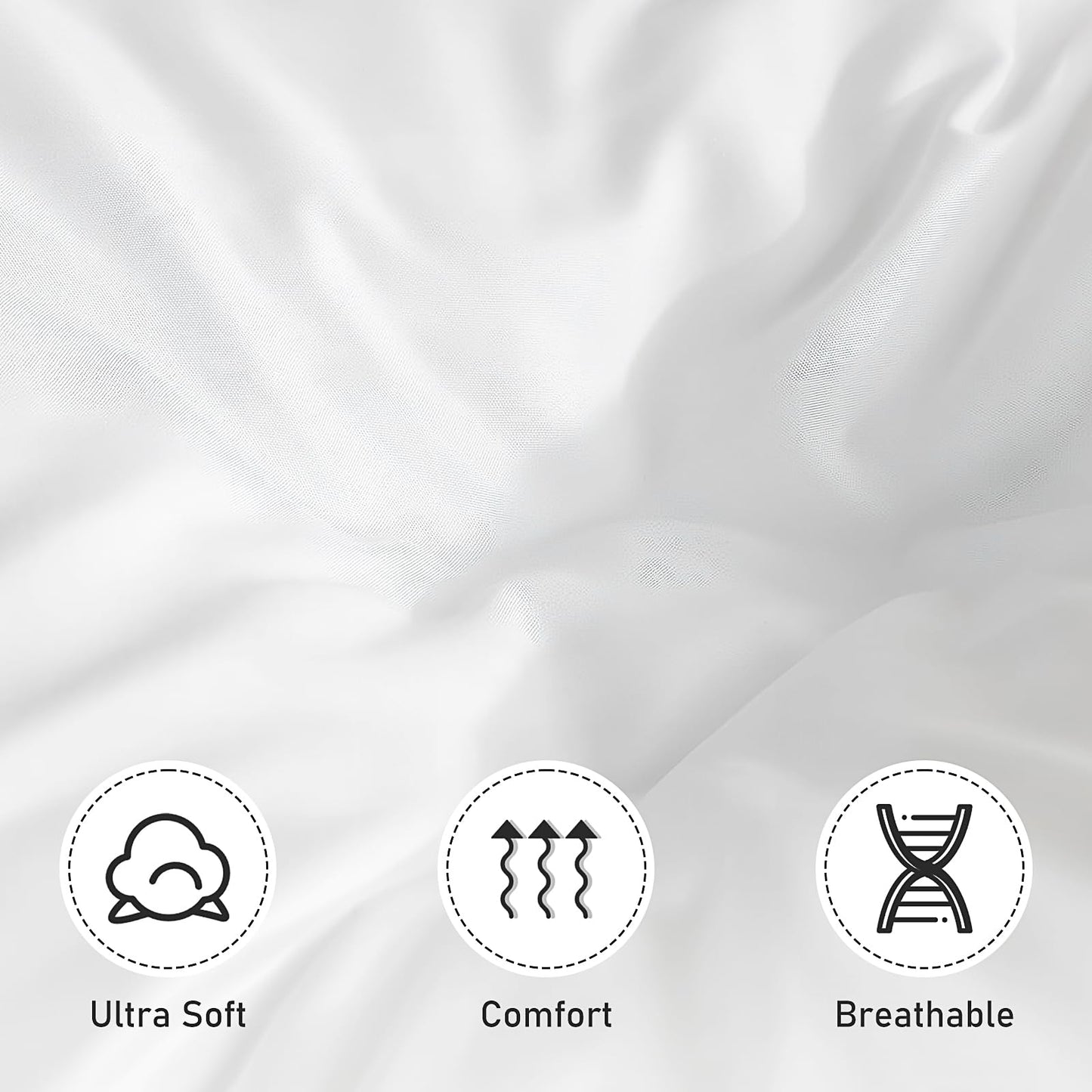 6 Pack Bulk Flat Sheet Set - Soft Brushed Microfiber - Bedding Essentials- Wrinkle & Stain Resistant for Hospital, Massage Table, Hotel, Airbnbs, Travel (White, Queen)