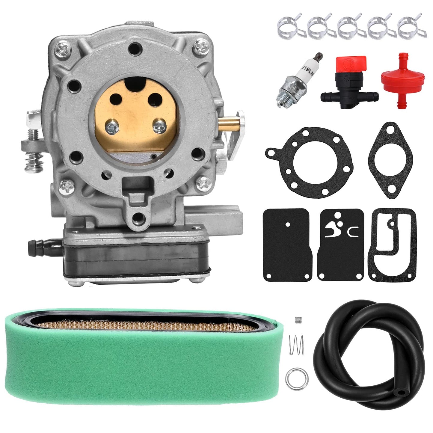 laffoonparts 693480 Carburetor Replacement for BS 693479 694056 Replaces 499306 495181 495026 499305 499307 with Fuel Pump Kit Gasket & Cleaning Tools