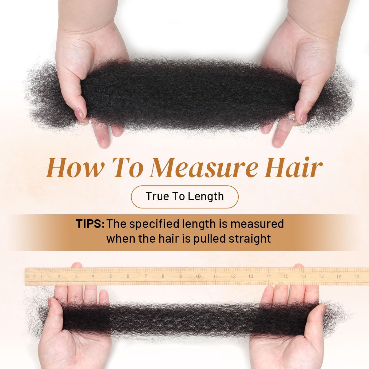 14 Inch Afro Kinkys Bulk Human Hair For Twist,100% Human Hair 4C Kinky-Curly for Dreadlocks, Loc Repair, Braiding Hair(Natural Black, 50 Gram)