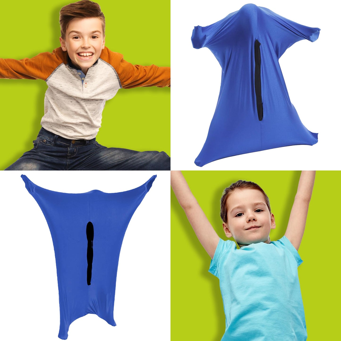 Sensory Sock for Kids - Exploration Body Socks for Body Balance & Coordination Skills - Durable, Lightweight & Breathable 4-Way Spandex Fiber Sensory Sockss - Medium (117 x 67-5 to 8 Years Old)