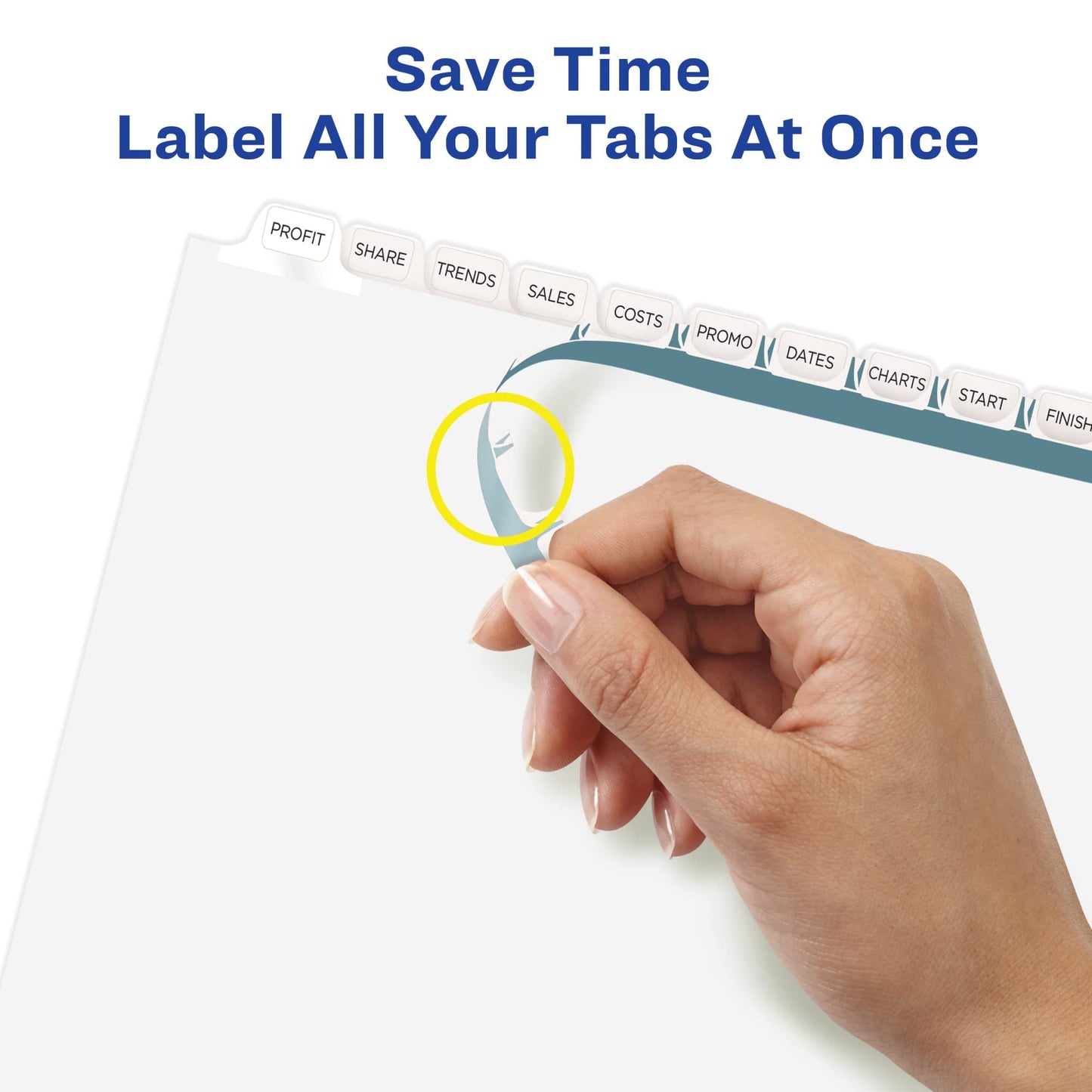 Avery Index Maker Clear Label 8-12 x 11 Inches Dividers with 12 White Tabs, 5 Pack (11429)