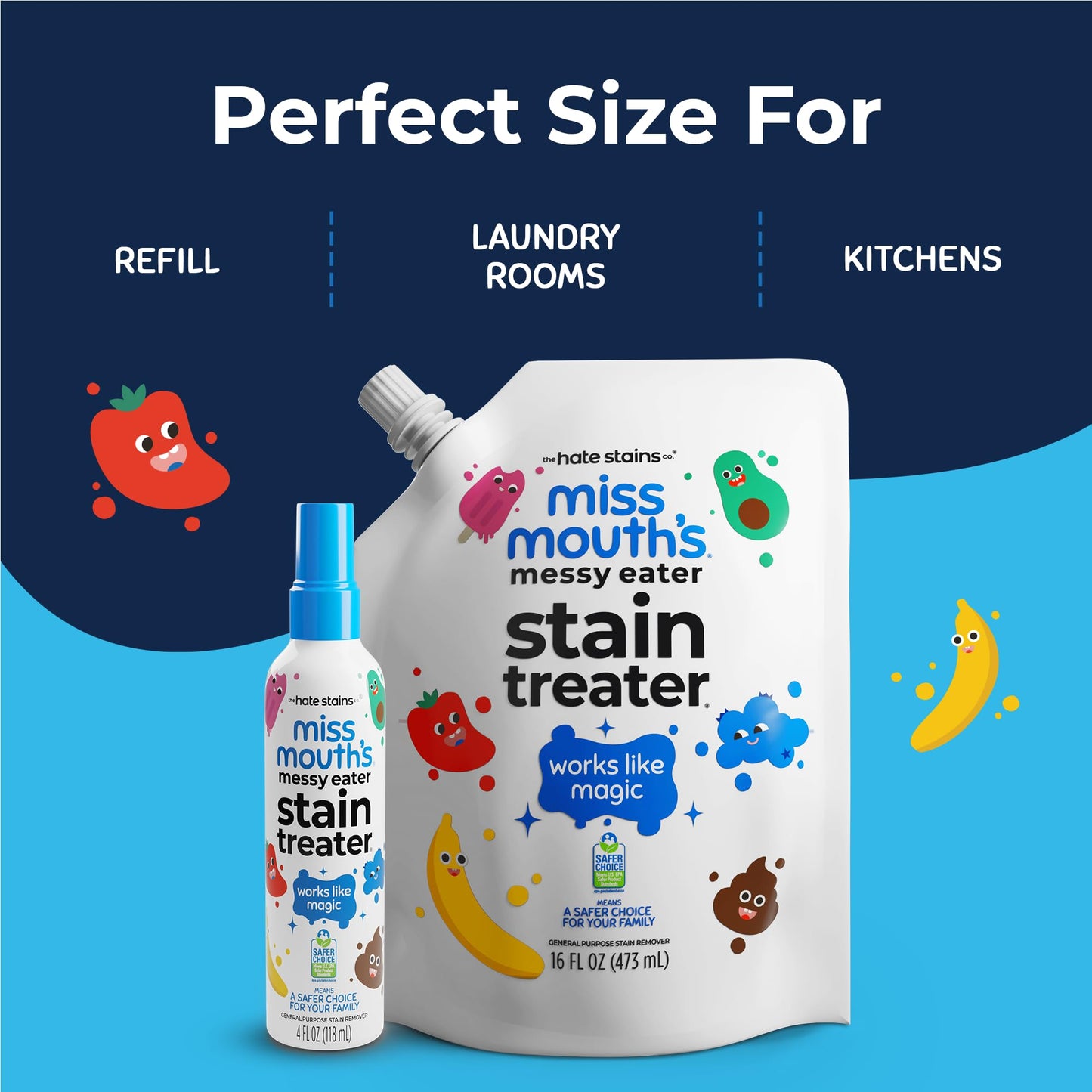 Miss Mouth's Messy Eater Stain Treater - 16oz Refi