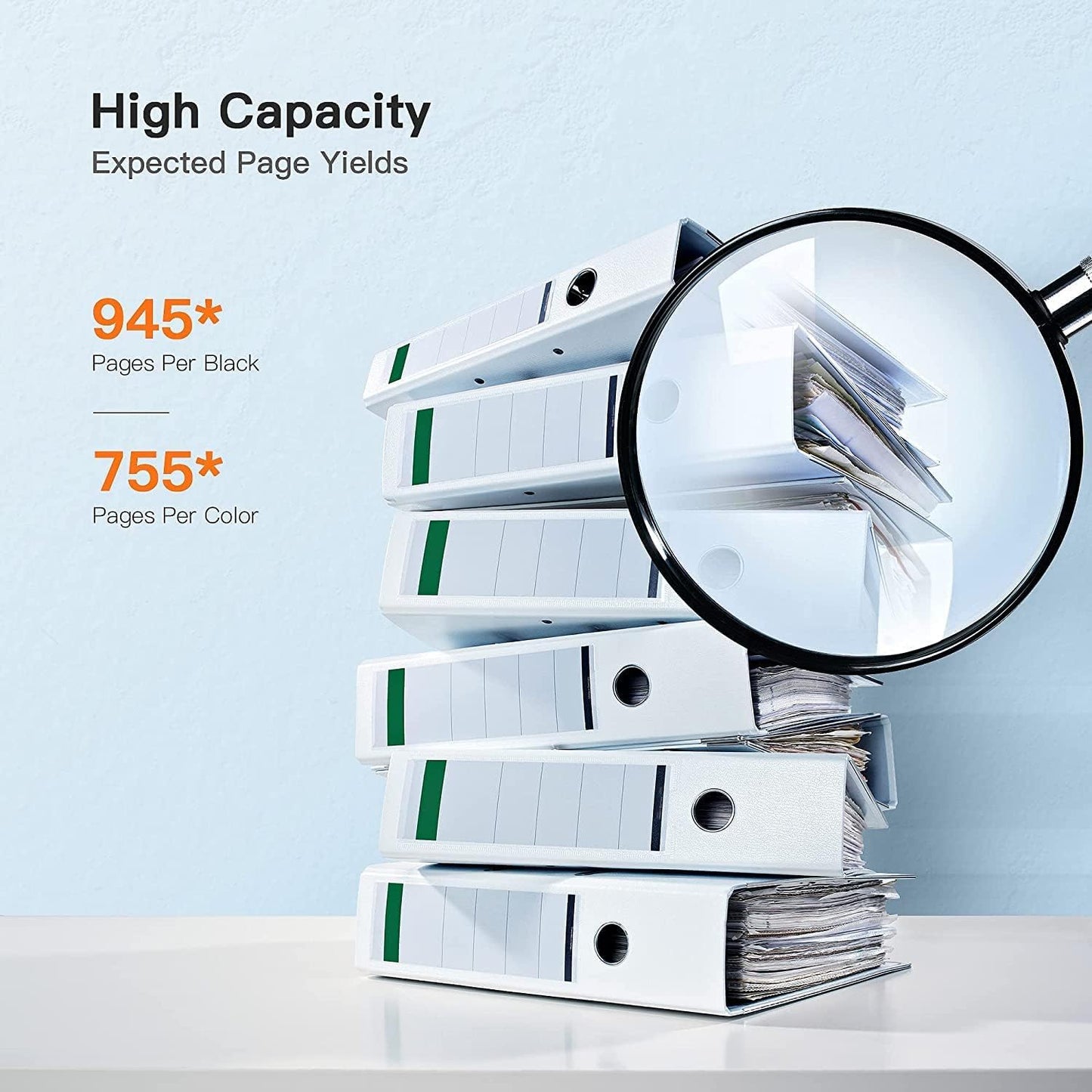 10 Pack 127 Ink Cartridge Replacement Remanufactured for Epson 127 T127 to use with NX530 625 WF-3520 WF-3530 WF-3540 WF-7010 WF-7510 7520 545 645 (4 Large Black, 2 Cyan, 2 Magenta, 2 Yellow)