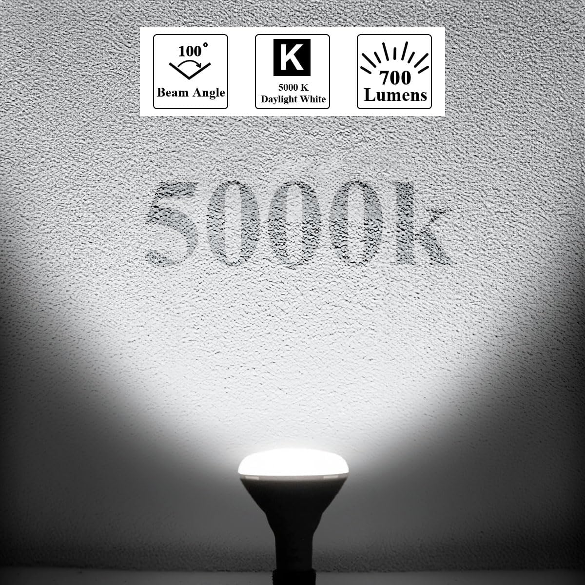 Mastery Mart BR30 LED Bulb, 10W Dimmable, 65 Watt Equivalent 700 Lumen, Wide Flood Light, E26 Base, Recessed Light Bulb for Can Ceiling, UL and Energy Star, Pack of 10