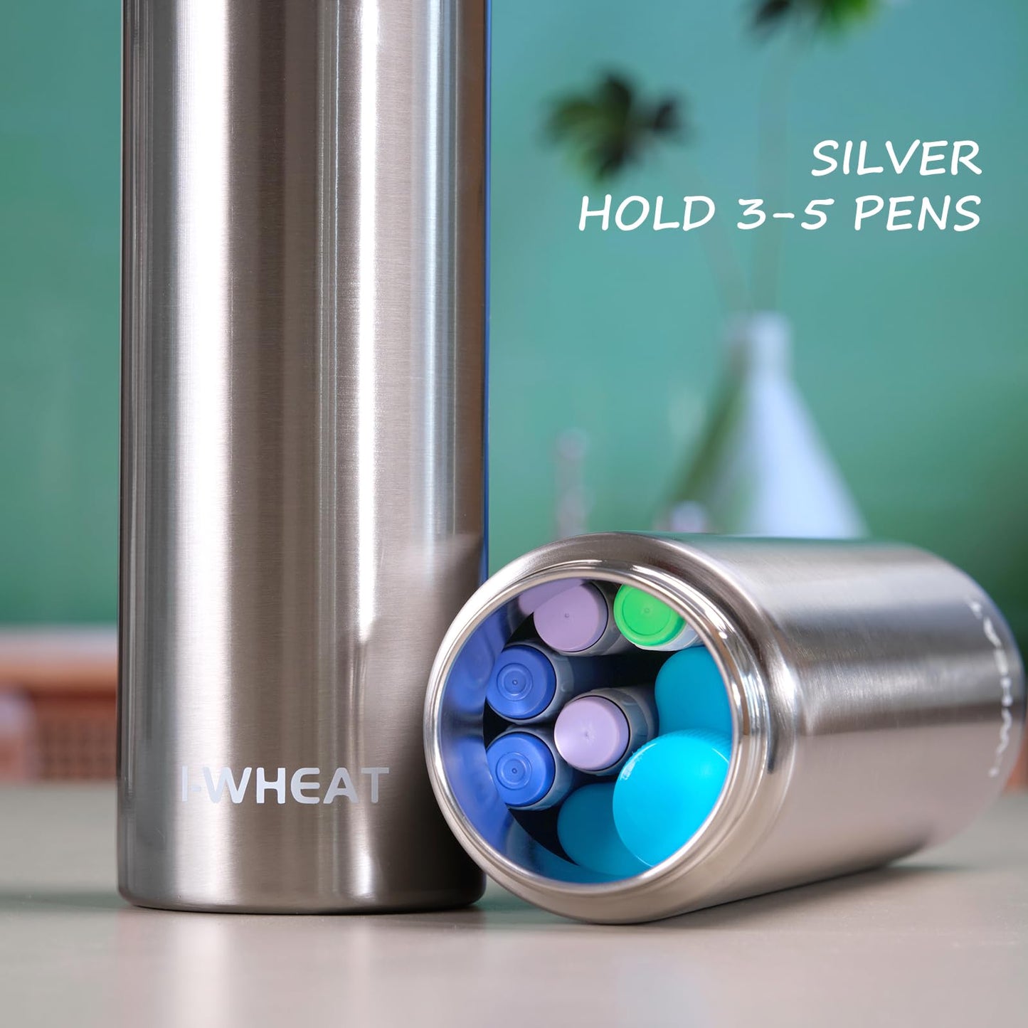 1-WHEAT Insulin Cooler Travel Case 60H 3-5 Pens Diabetic Medication Insulated Organizer Portable Medicine Cooler for Insulin Pen Medical Diabetic Supplies With Ice Packs (Silver)