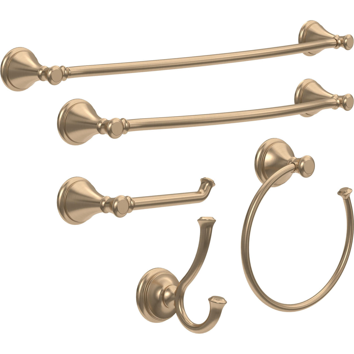 Delta Faucet 79735-CZ Cassidy Double Robe Hook, Champagne Bronze