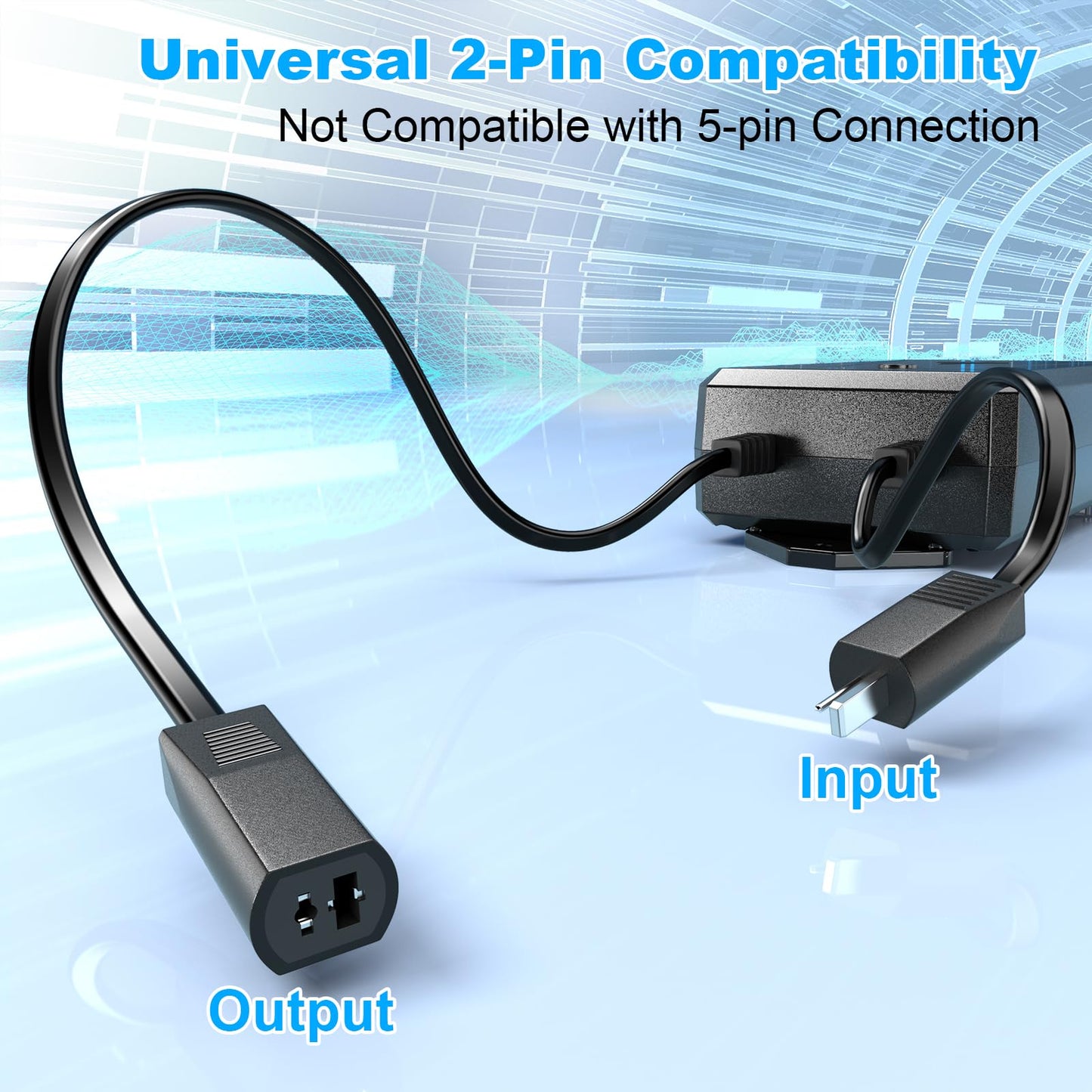 Battery Pack for Reclining Furniture,3000mAh Recliner Battery Packs Rechargeable 2 Pin, Universal Wireless Batteries for Reclining Furniture with Charger for Electric Recliner,Sofa,Couch,Lift Chair