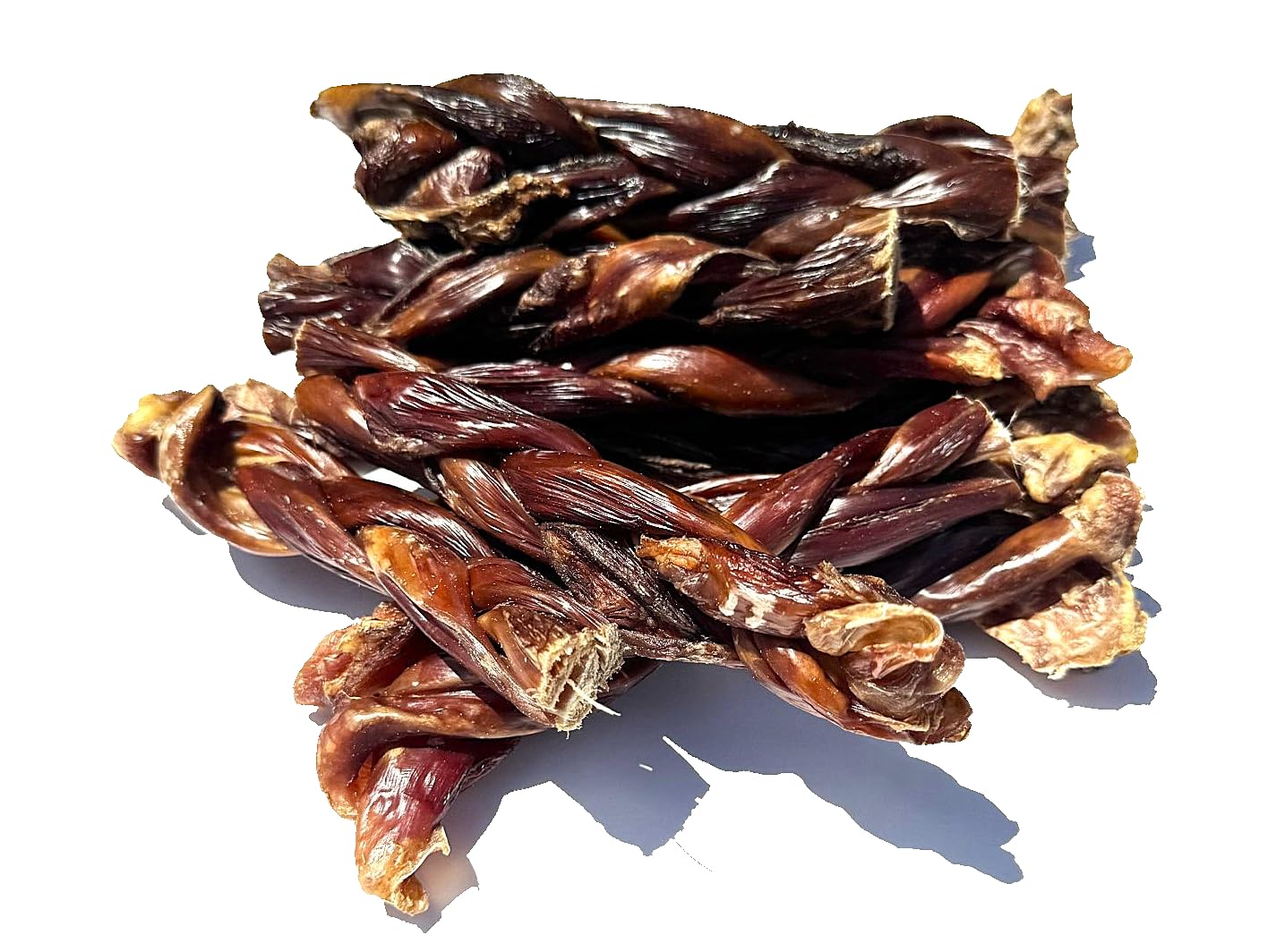 Braided Beef Esophagus Dog Chew Treats - 6 Inch, 10 Pack (Approx. 448 Grams) - Single Ingredient, 100% Natural, Rich in Glucosamine and Chondroitin