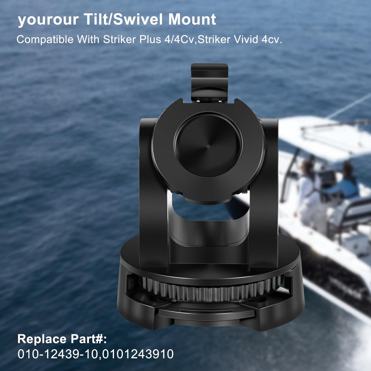 yourour 010-12439-10 Tilt/Swivel Mount Compatible with Garmin Striker Plus 4/4Cv,Striker Vivid 4cv