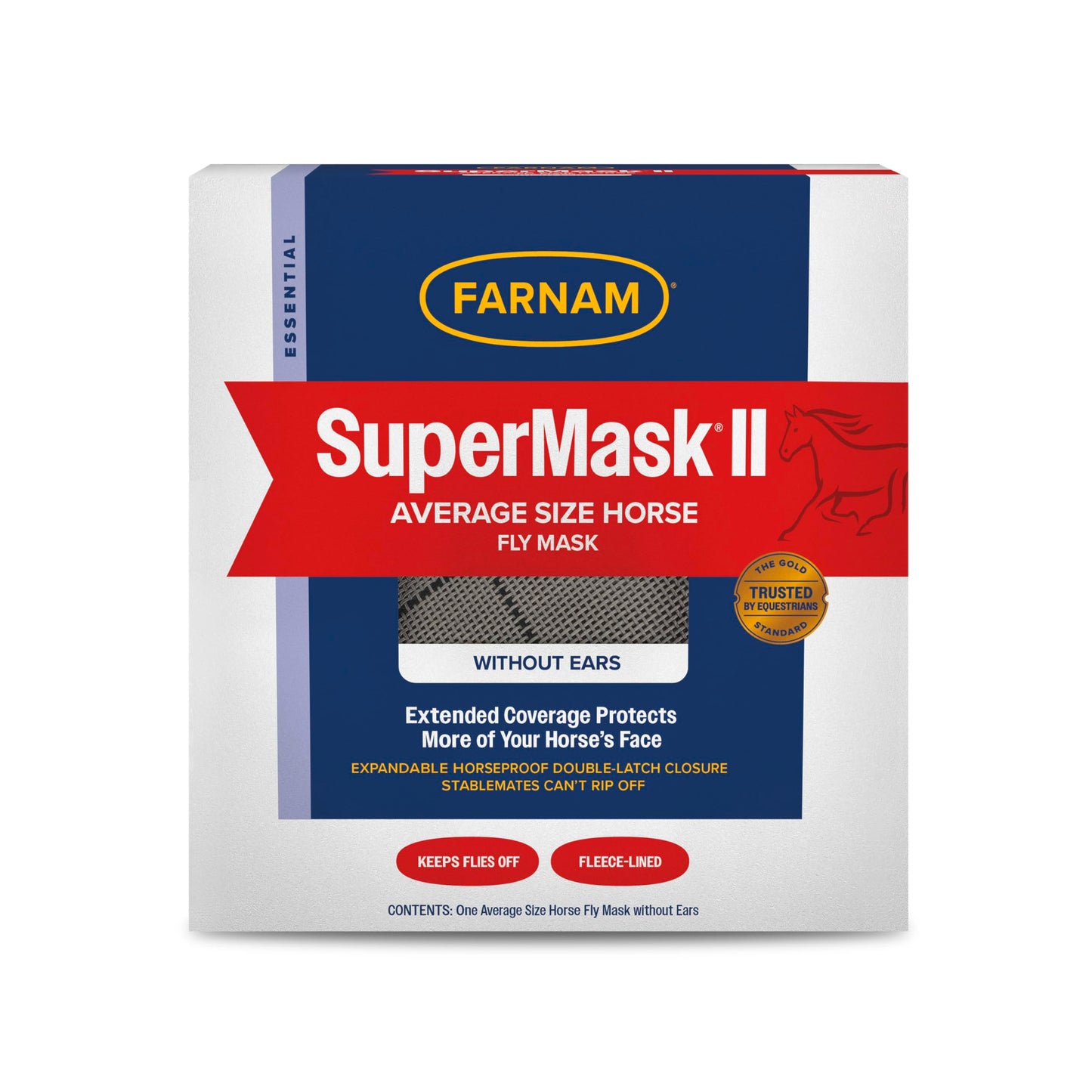 Farnam Home and Garden 100504650 No Ears Fly Supermask II for Horse