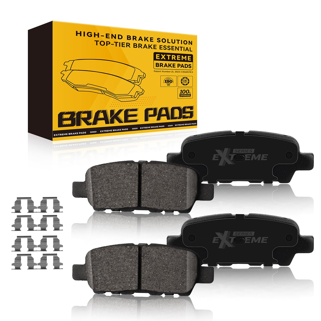 TOVASTY 4PCS Rear Brake Pads Carbon Ceramic, Compatible with Rogue 2008-2019, 2008-2012 Infiniti EX35, 2011-2012 G25, 2011-2013 M37, 2014-2017 QX50, 2009-2020 370Z, 2004-2023 Maxima