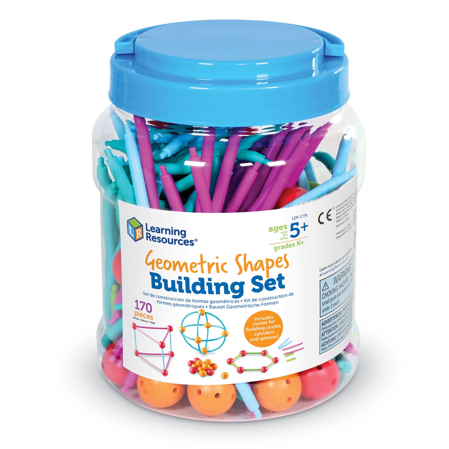 Learning Resources LER1776 Geometric Shapes Building Set