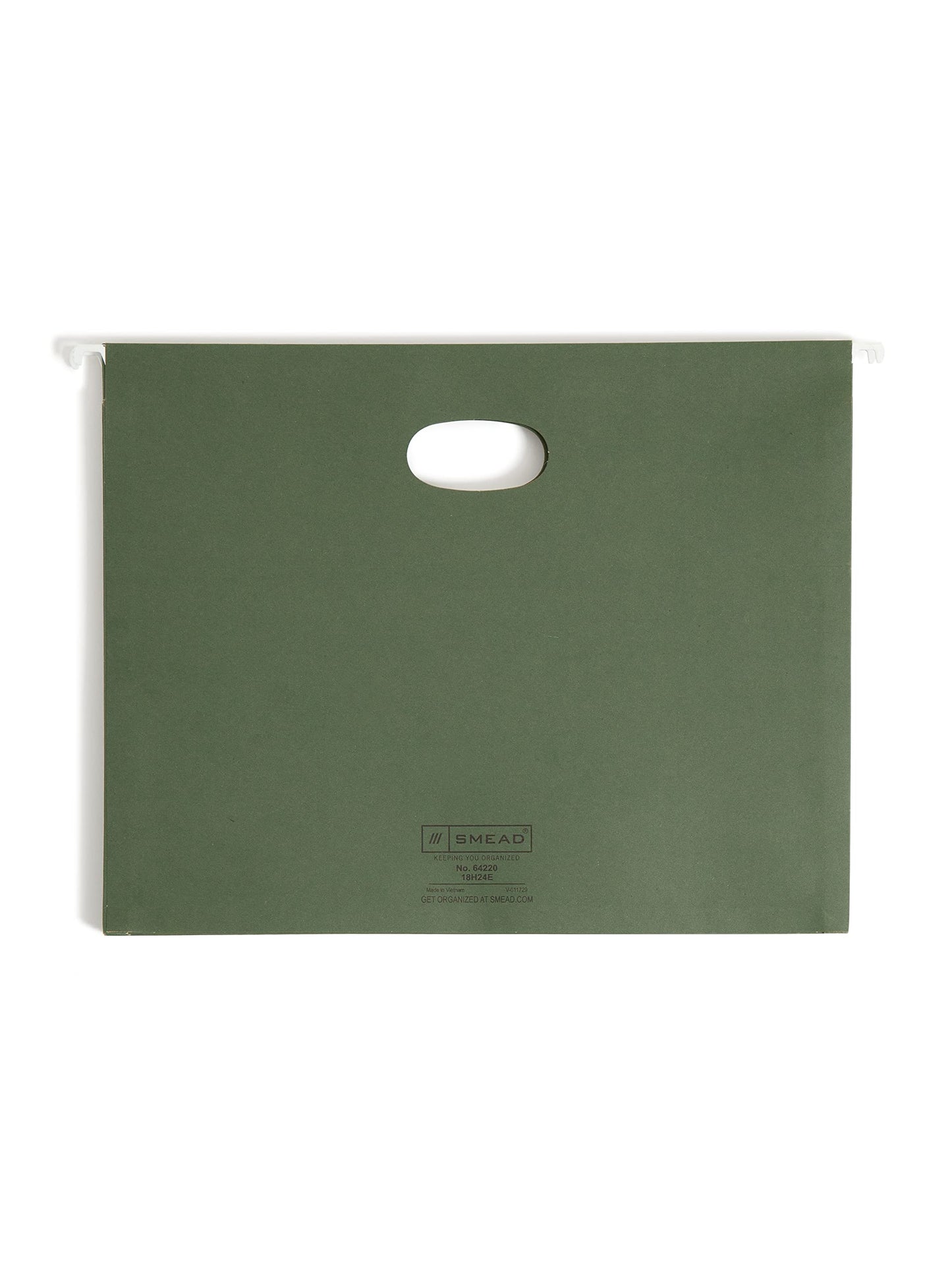 Smead Hanging Pockets, Letter Size, 3-1/2-Inch Expansion, Standard Green, 10 Per Box (64220)