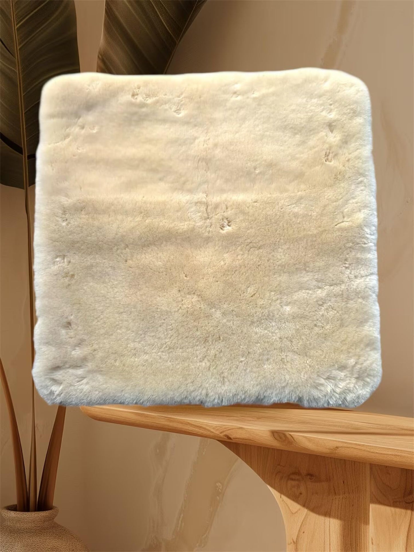 DUMI Premium Medical Grade 100% Natural Sheepskin Wheelchair Cushion Set - 3-Piece Orthopedic Seat Pad & Armrest Covers with Non-Slip Grip, Pressure Sore Prevention & Pain Relief, Washable & Reusable