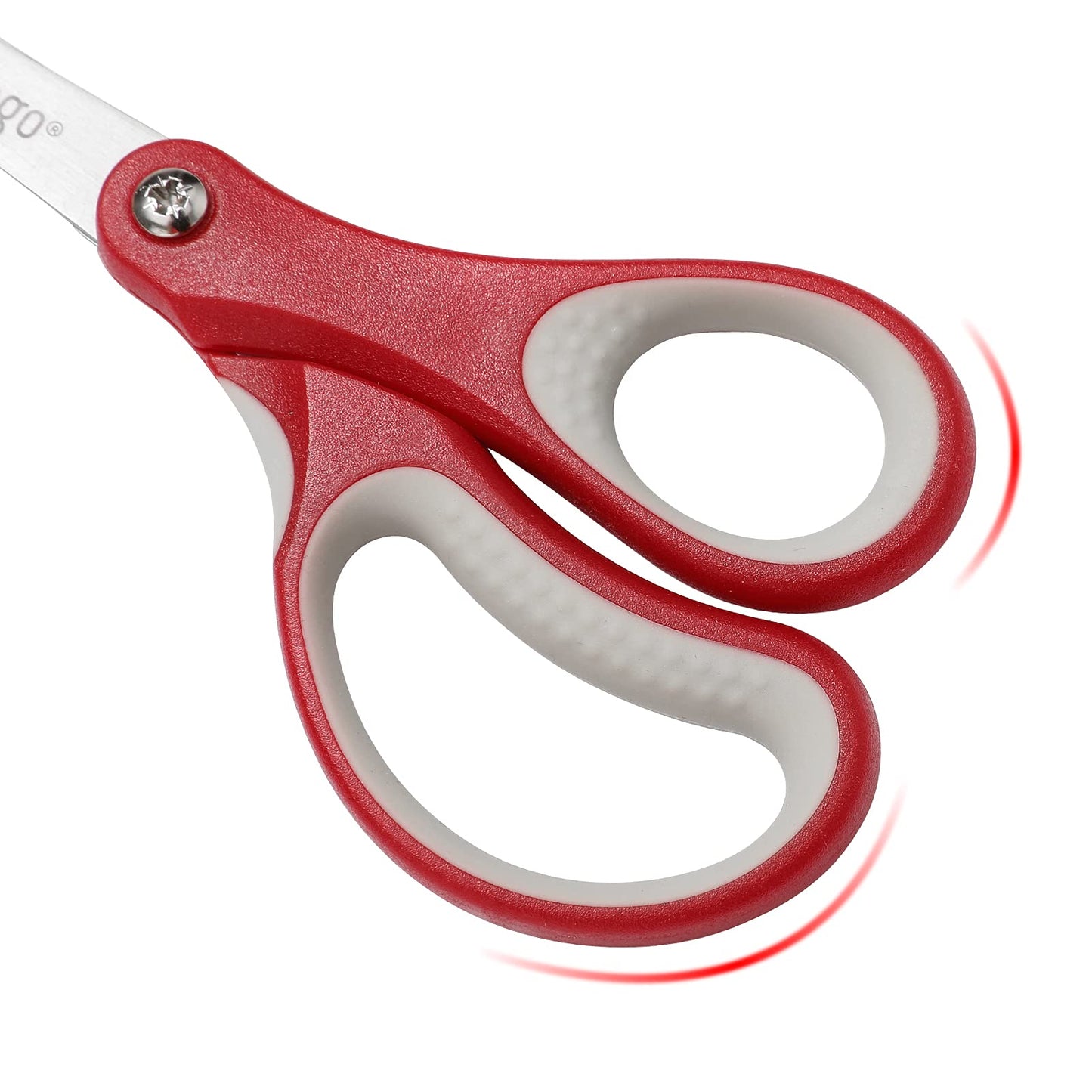 LIVINGO 24 Pack 5” Kids Scissors, Blunt Tip Safety Blade with Cover, Left/Right Handle, Bulk School Supplies Preschool Shears for Teachers Student Toddler Children Classroom Crafting Cutting Paper