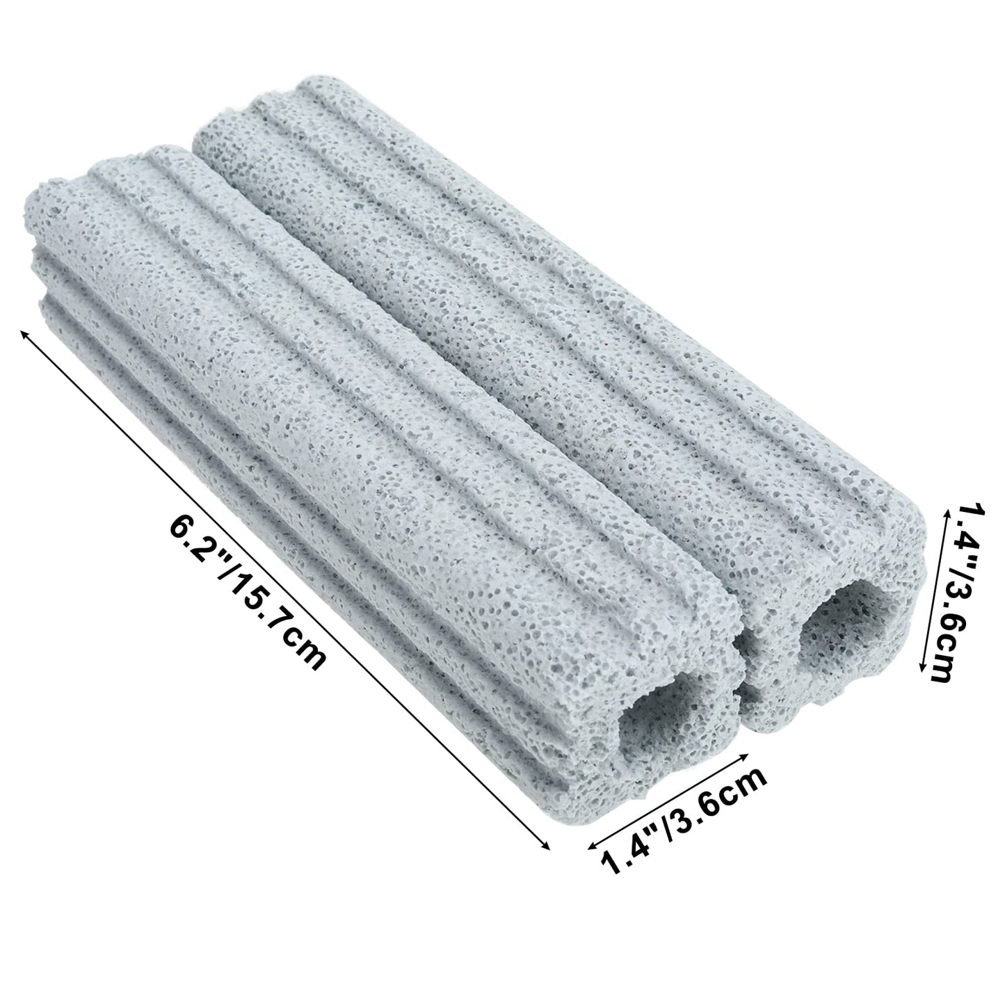 RealPlus Ceramic Bio Filter Media for Aquarium Sump Canister Pond Fish Tank Vast Surface Area, Blue (15.8cm Length / 56pcs)