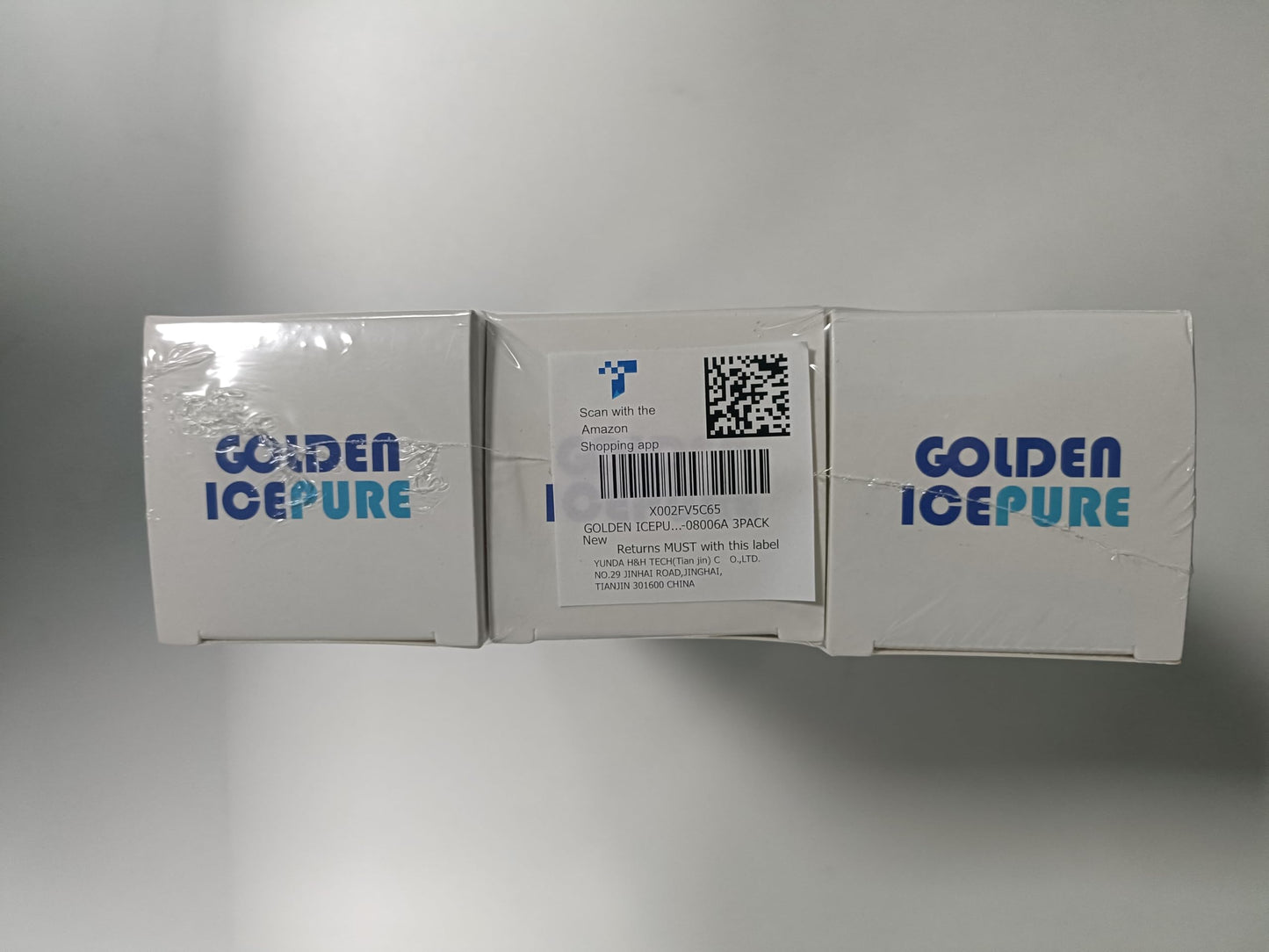 GOLDEN ICEPURE DA29-00020B Replacement for Samsung HAF-CIN/EXP,DA97-08006A,RF28HMEDBSR/AA,RF28K9380SR, RF263BEAESR/AA,RF28JBEDBSG,RF4287HARS,RF28HFEDTSR,RF263BEAESG Refrigerator Water Filter 3PACK
