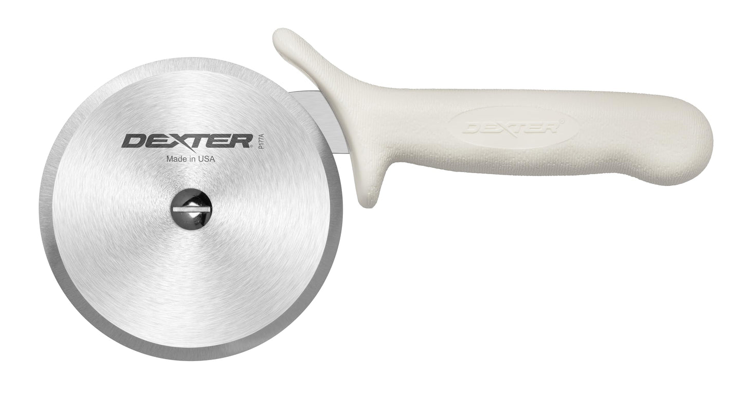 Dexter Russell P177A-PCP Sani-Safe White Handle 4" Pizza Cutter