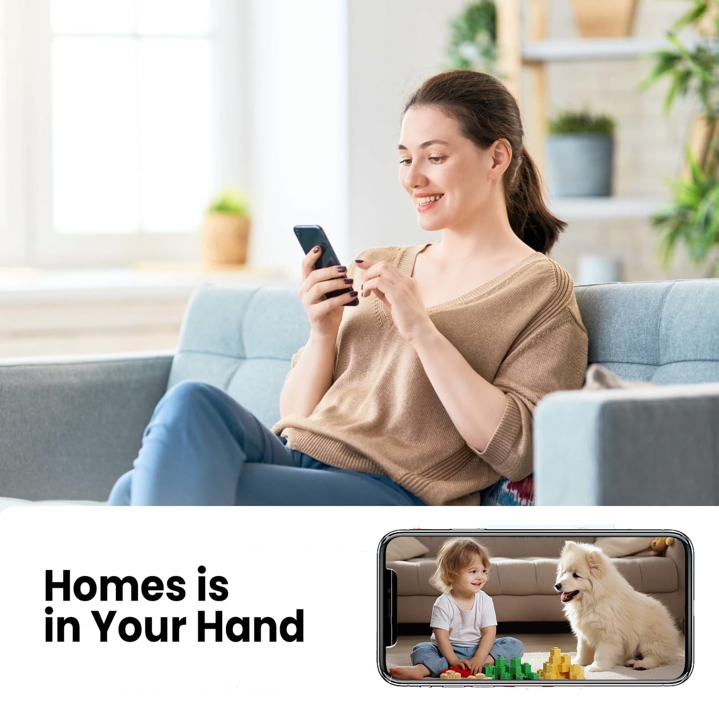 2025 Upgraded Security Camera,4K HD Mini Cam for Home with Night Vision,100 Days Long Battery Life, Motion Detection,Remote Viewing,Wireless Camera for Pet/Baby/Nanny Surveillance