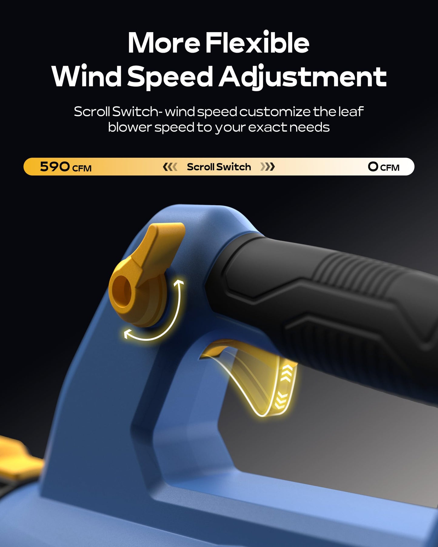 Leaf Blower Cordless with 𝟐 𝐗 𝟒.𝟎𝐀𝐡 𝐁𝐚𝐭𝐭𝐞𝐫𝐲 𝐚𝐧𝐝 𝐂𝐡𝐚𝐫𝐠𝐞𝐫, 590CFM/165MPH Electric Cordless Leaf Blower, Lightweight Blower for Patio Cleaning, Lawn Care, Blowing Leaves and Dust