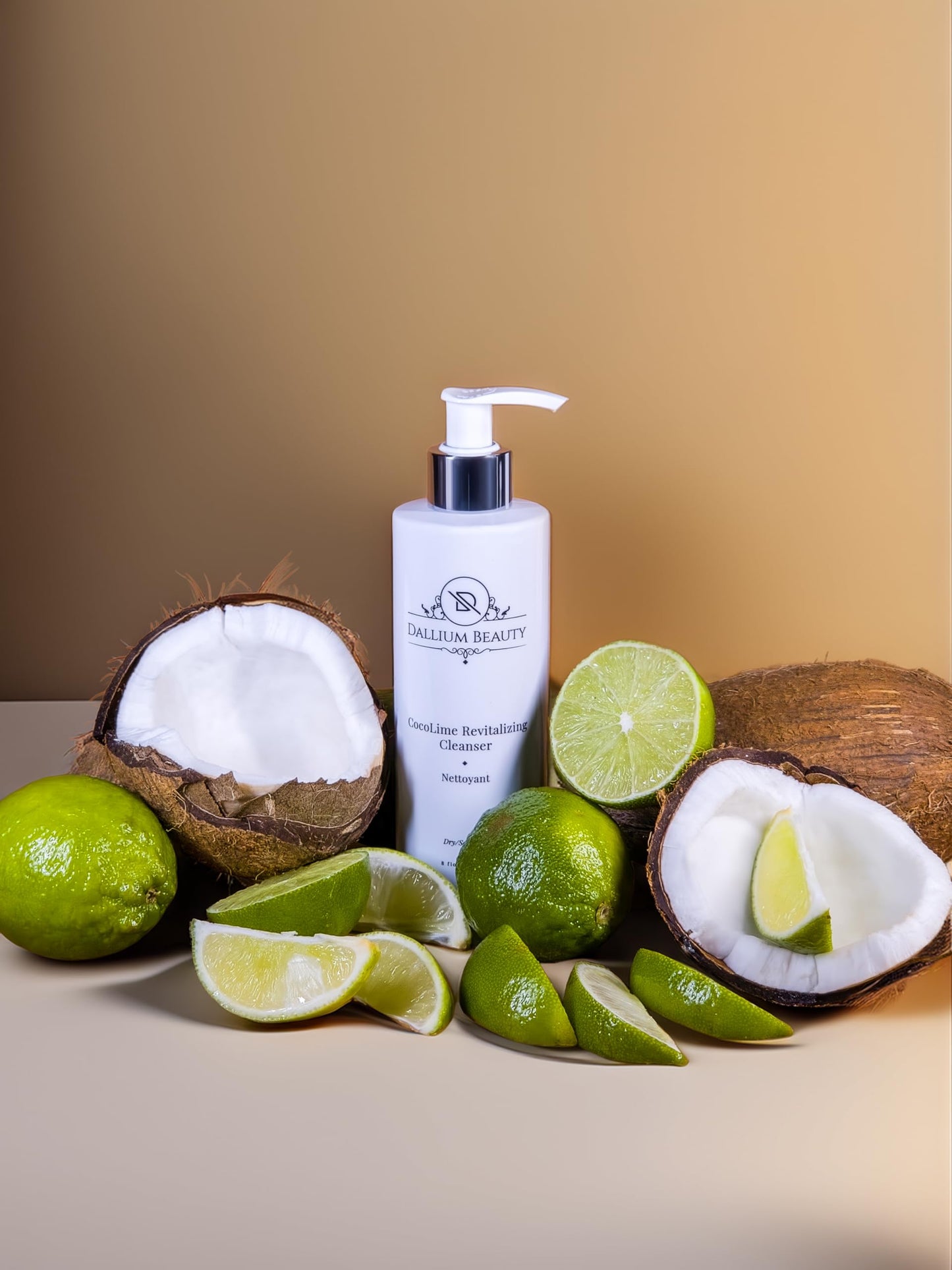 CocoLime Revitalizing Cleanser – Made in Canada Gentle Citrus Gel Cleanser for Dry & Sensitive Skin | Botanical Extracts | Non-Irritating | Dallium Beauty