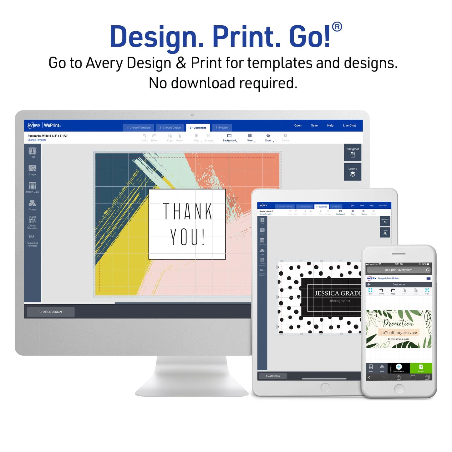 Avery Printable Small Tent Cards, 2" x 3.5", Two-Sided Printing, Matte White, 2 Pack, 320 Cards Total (5812)