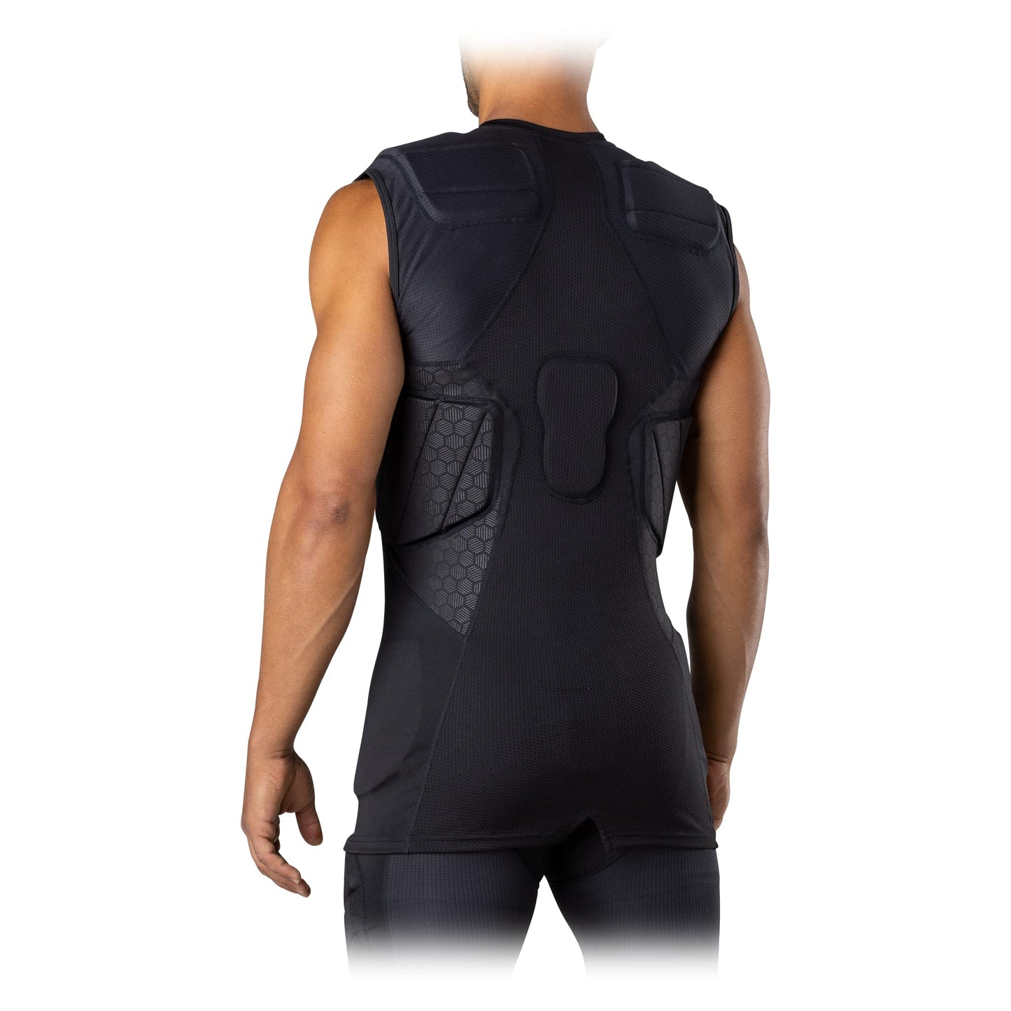 McDavid MD7935-00001-AS Rival Integrated Shirt/5-Pad Black AS