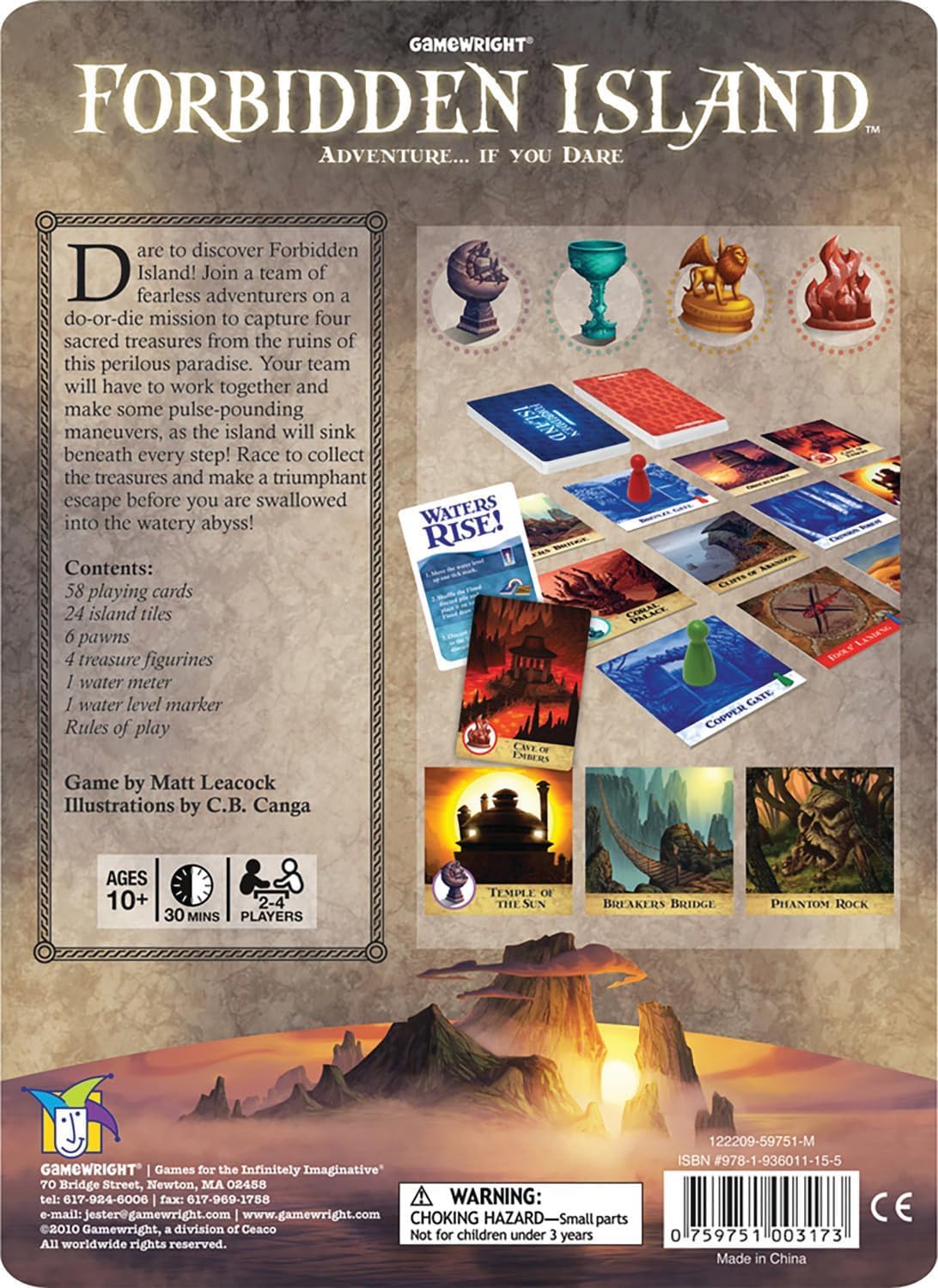 GameWright GW 317 Forbidden Island Game