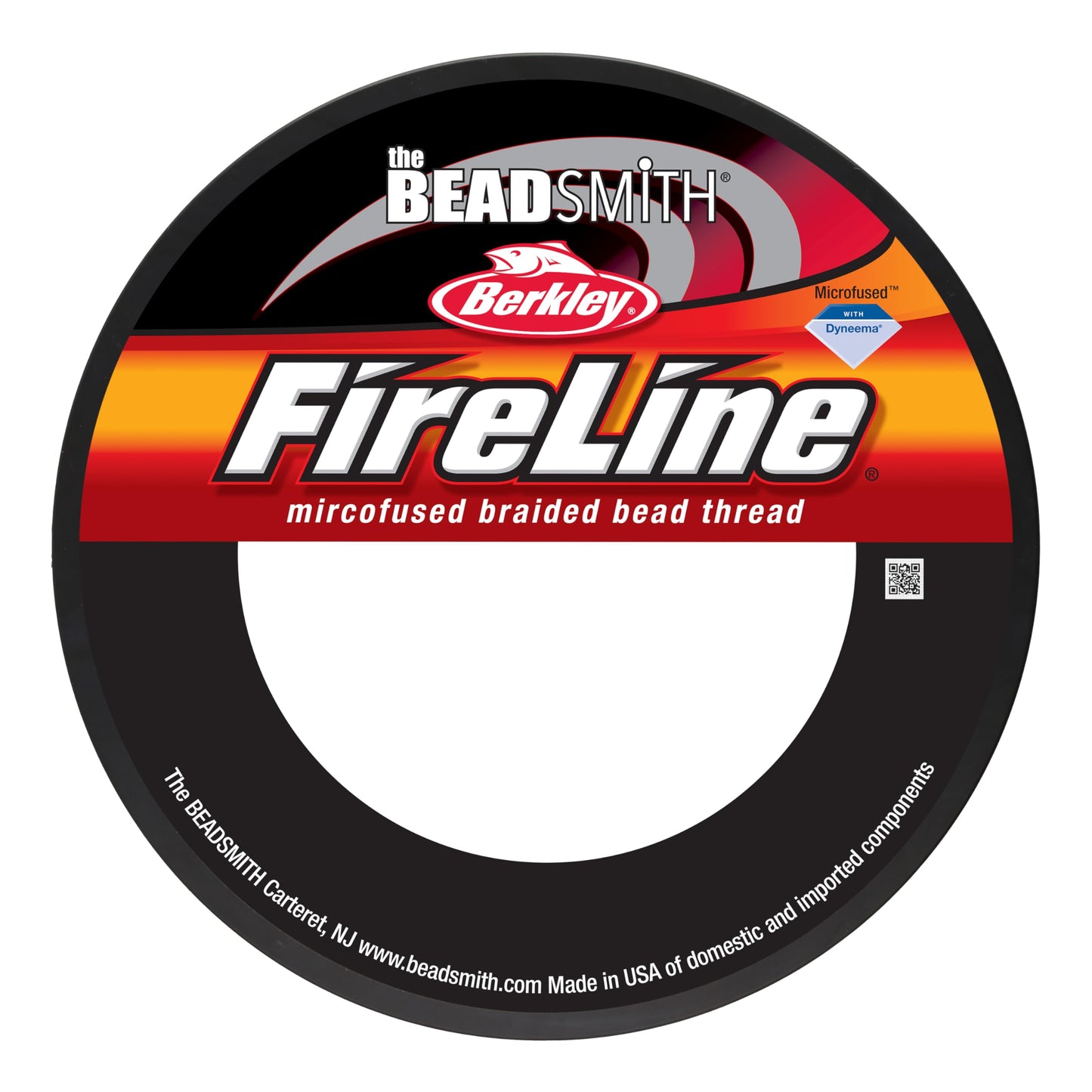 The Beadsmith Fireline by Berkley – Micro-Fused Braided Thread – 6lb. Test.006”/.15mm Diameter, 125 Yard Spool, Crystal Color – Super Strong Stringing Material for Jewelry Making and Bead Weaving