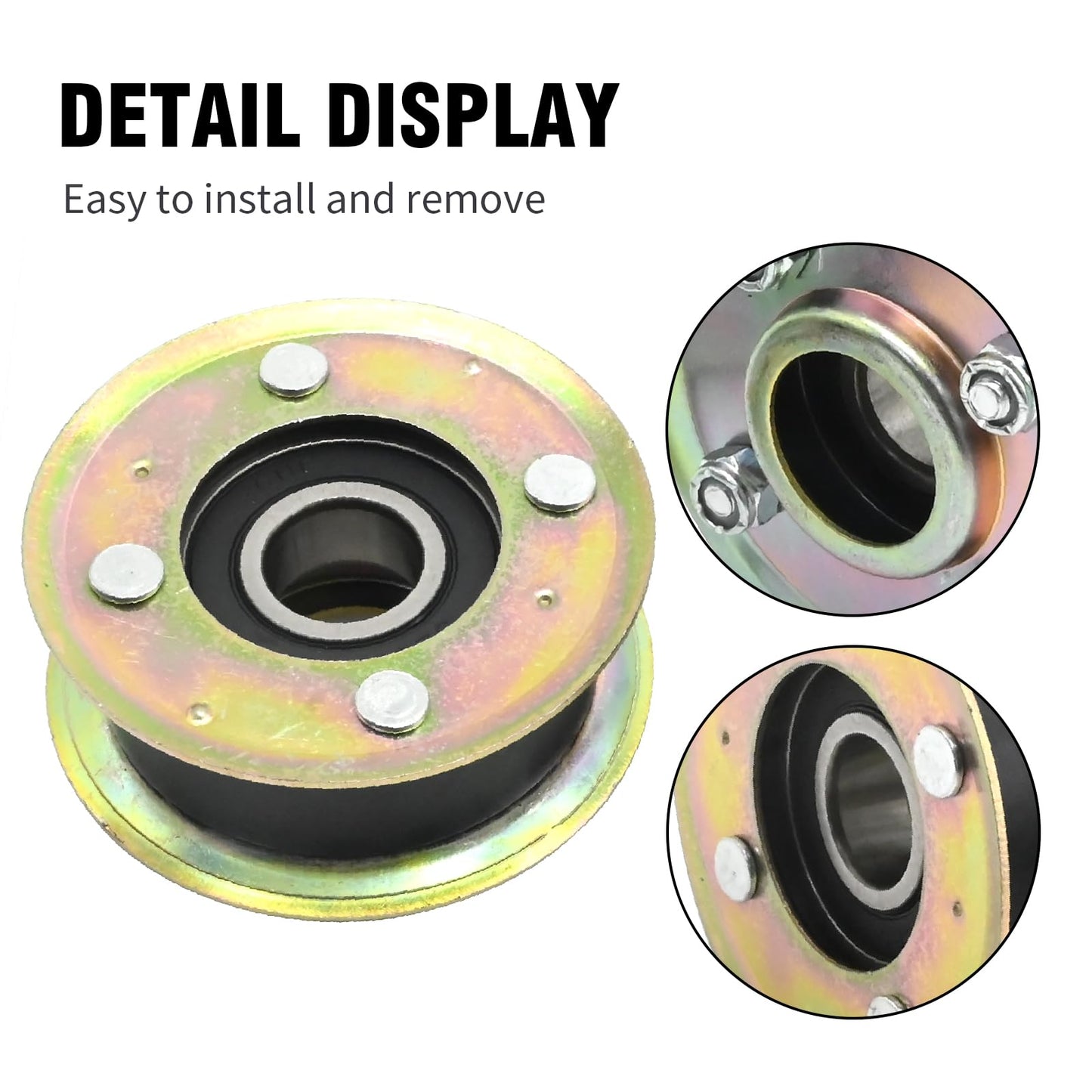 Anxingo 131-4529 Idler Pulley and Belt Kit Replacement for Exmark ECS180 CKA30000 Replacement for Toro 22205TE Lawn Mower Replaces 125-2532 131-4506 121-5763