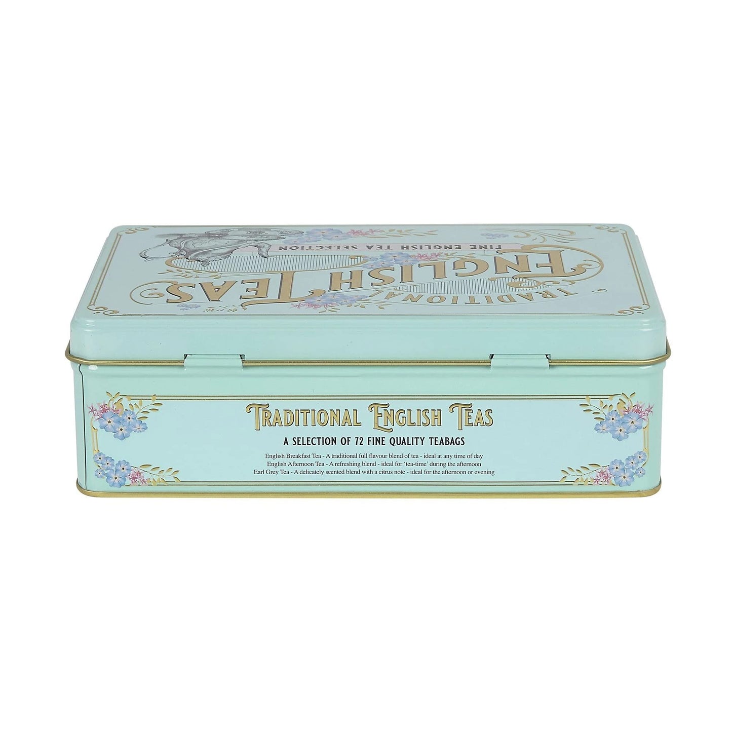 New English Teas Vintage Victorian Tea Caddy with 72 teabag selection
