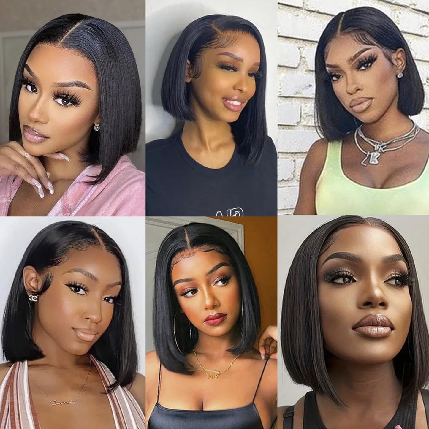 Bob Wig Human Hair 13x4 frontal lace wig Human Hair 180 Density 12 inch HD Lace Front Wigs with Baby Hair 180% Density Glueless Short Human Hair Wigs for Women Natural Color