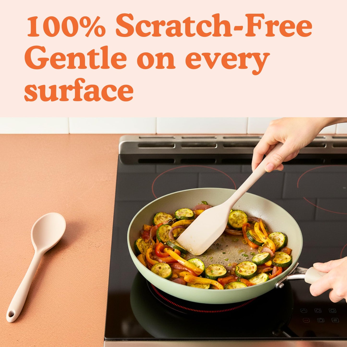 Non-Toxic Platinum Silicone Cooking Utensils Set 8 Pcs - Ziruma