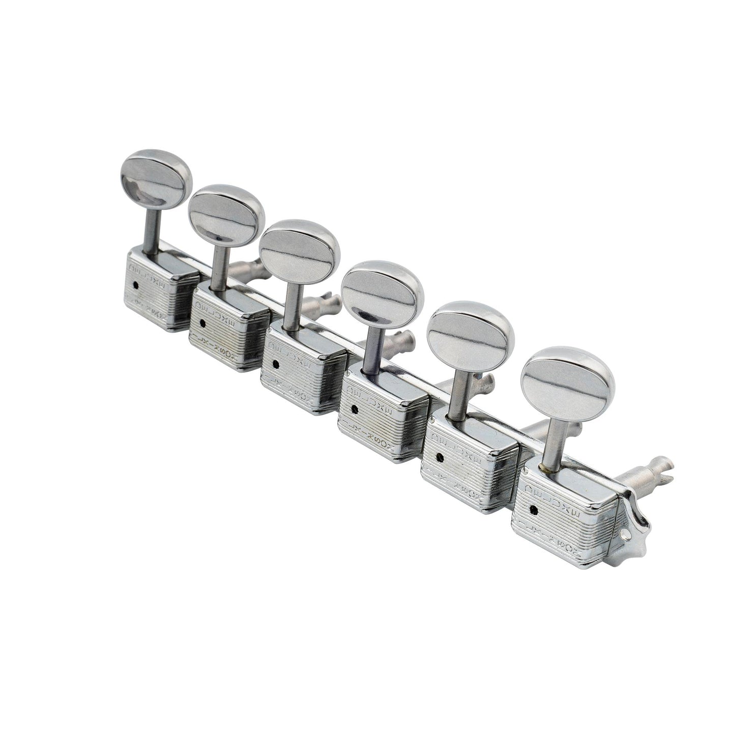 Wilkinson Deluxe WJ55S Vintage 6 Inline Split Shaft Guitar Tuners Machine Heads Tuning Pegs for Squier Fender Classic Vibe Strat/Tele Style Electric Guitar, Chrome