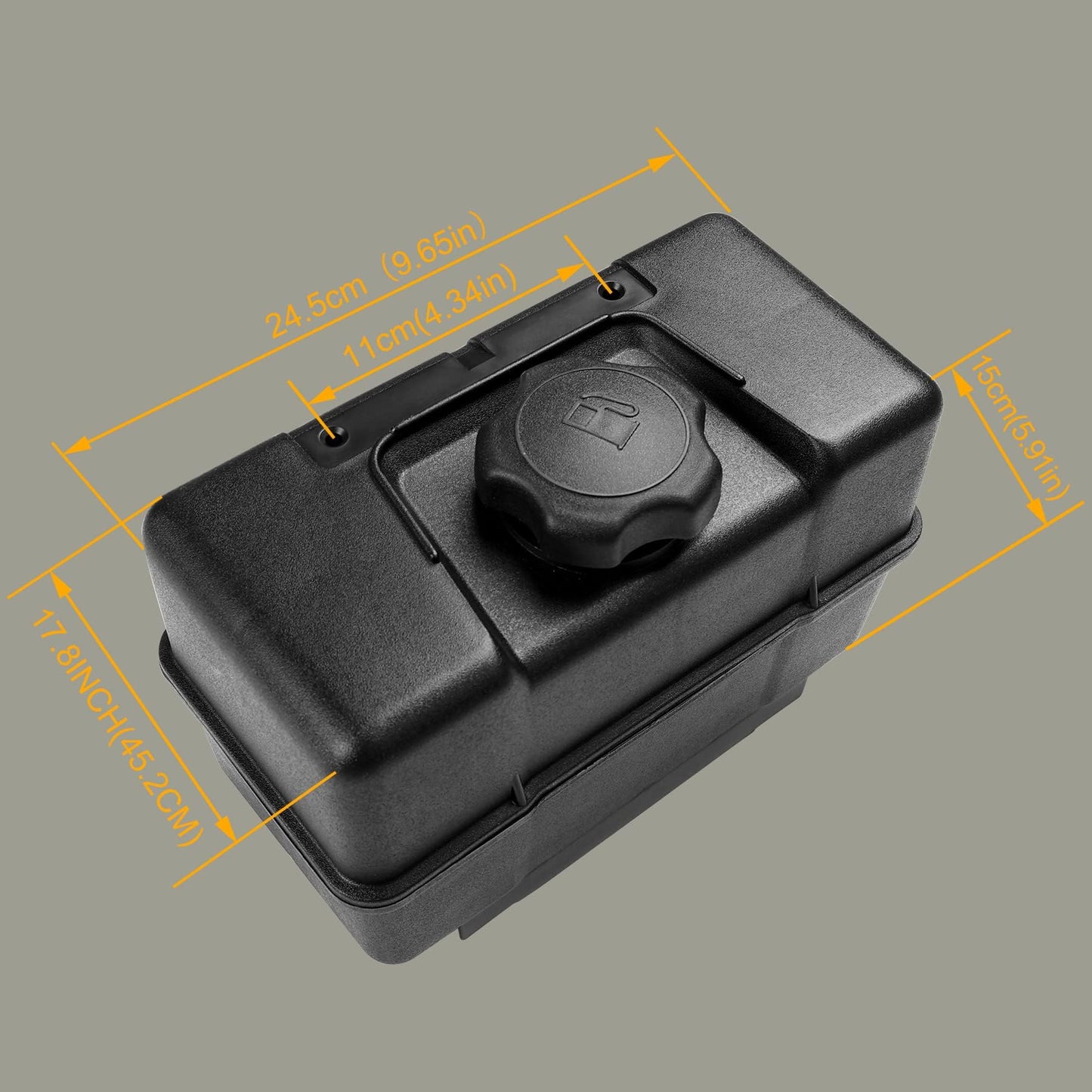 691993 Fuel Tank with Shut Off Valve and Fuel Cap 4 Quart for Briggs & Stratton Remote Mounting Compatible with Lawn and Garden Equipment Engines, Some Specific Snow Blower, Tiller, Log Splitter