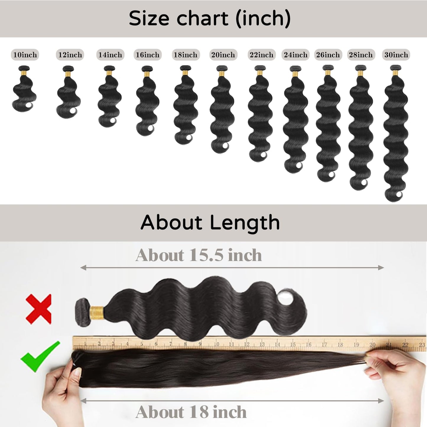 Body Wave Human Hair Bundles Body Wave Hair 3 Bundles 12A Grade Unprocessed Brazilian Virgin Hair Extensions for Women (Body Wave Bundles, 22 24 26 Inch)