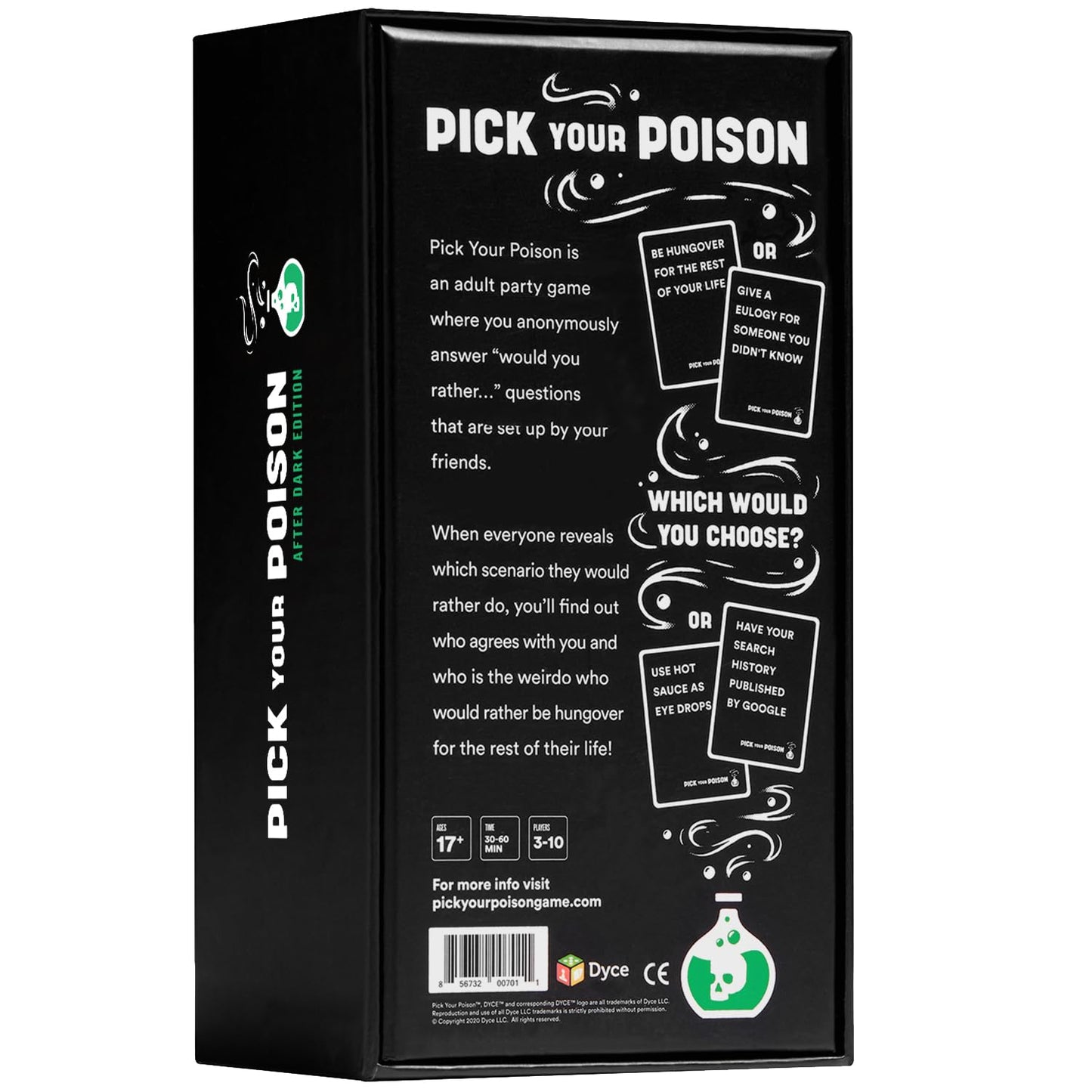 PICK YOUR POISON After Dark + Expansion Set Party Game - The “What Would You Rather Do?” Adult Card Game for Adults & Families, Halloween Party Game + Board Games Night with Friends