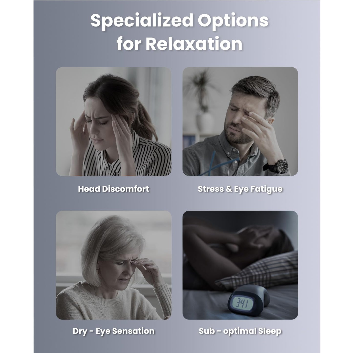 BOB AND BRAD EyeOasis 3 Eye Mask with heat and Cooling, Birthday Gifts,Heated Eye Machine with DIY Setting, Electric Eye Machine, BT Music Eye Relax Devices