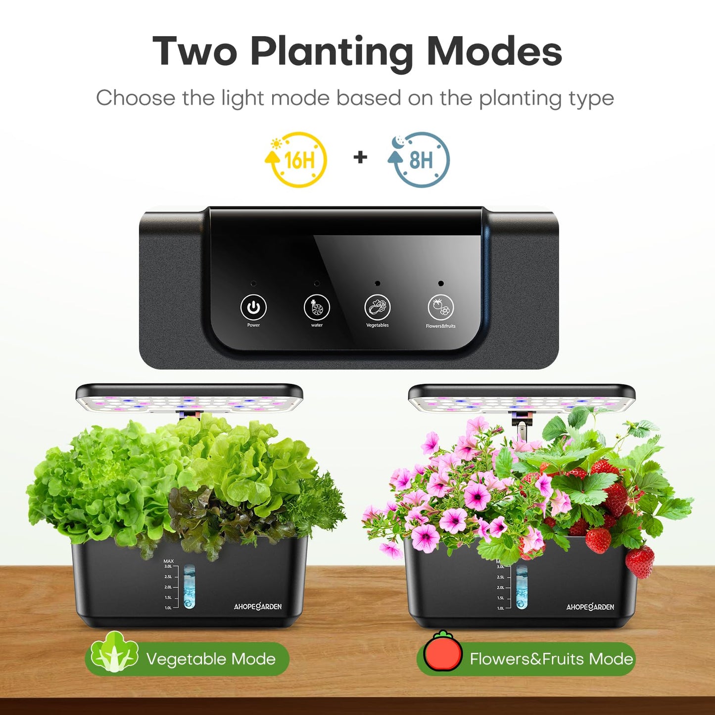 10 Pods Indoor Garden Hydroponic Growing System: Plant Germination Kit Aeroponic Vegetable Growth Lamp Countertop with LED Grow Light - Hydrophonic Planter Grower