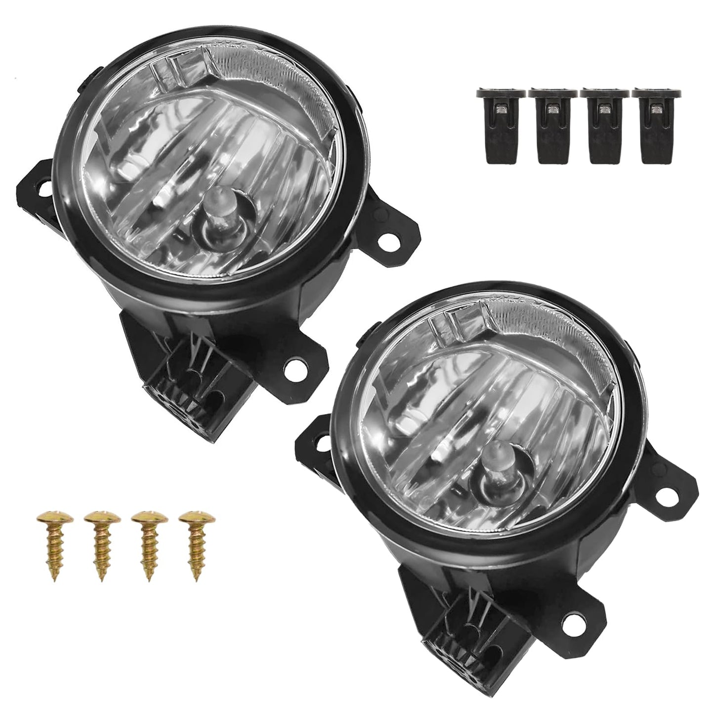 Aynaxcol Fog Lights with H11 Clear Bulbs Compatible With Honda TSX RDX TL CR-V Pilot 2011-2015 Acura