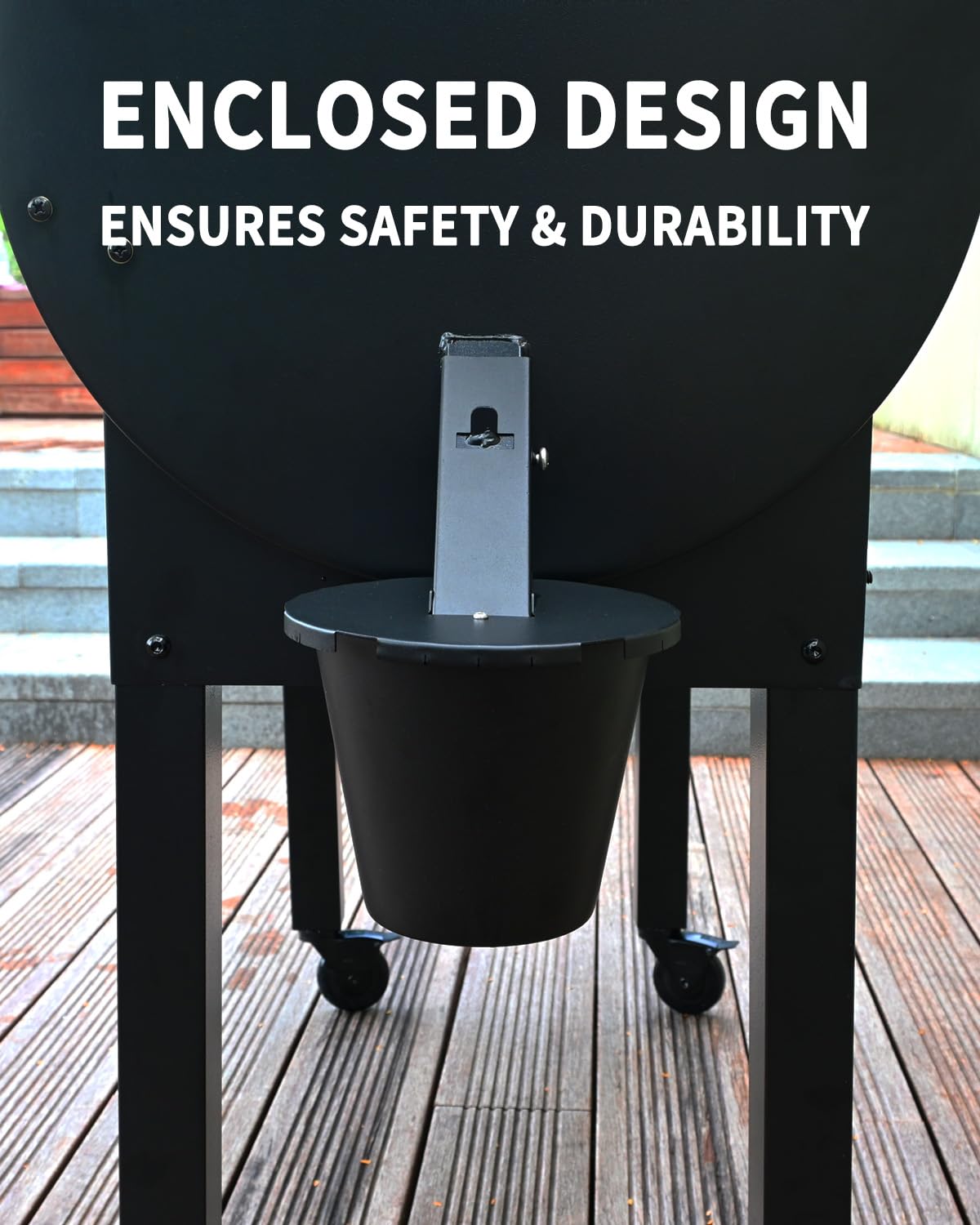 Grease Bucket with Lid & Silicone Liner, Upgraded Grill Accessories, Replacement Drip Bucket for Traeger Smokers & Grills