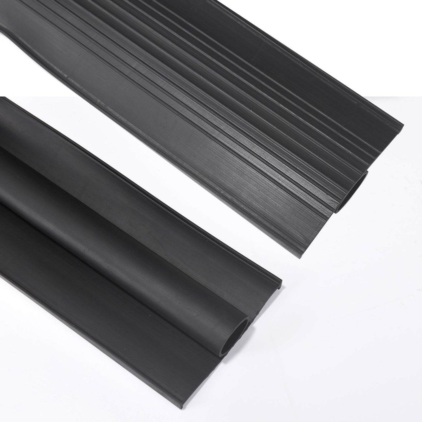BOWSEN Garage Door Bottom Seals Weatherproof Weatherstrip Threshold Buffering Sealing High Performance EPDM Rubber Weather Resistance Gasket Black 1/4 Inch T-End,16ft Long