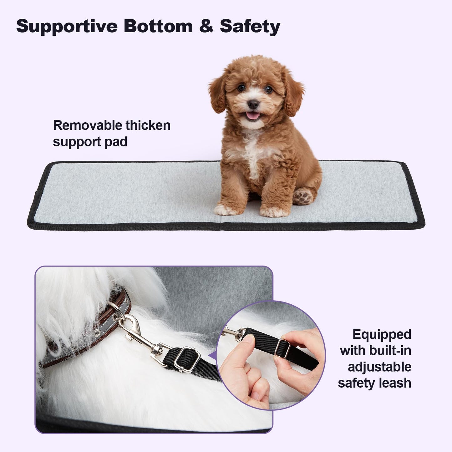 Ownpets Large Pet Carrier Backpack for Cats and Dogs, Airline Approved Soft-Sided Travel Bag with Warm Padding & Safety Tether