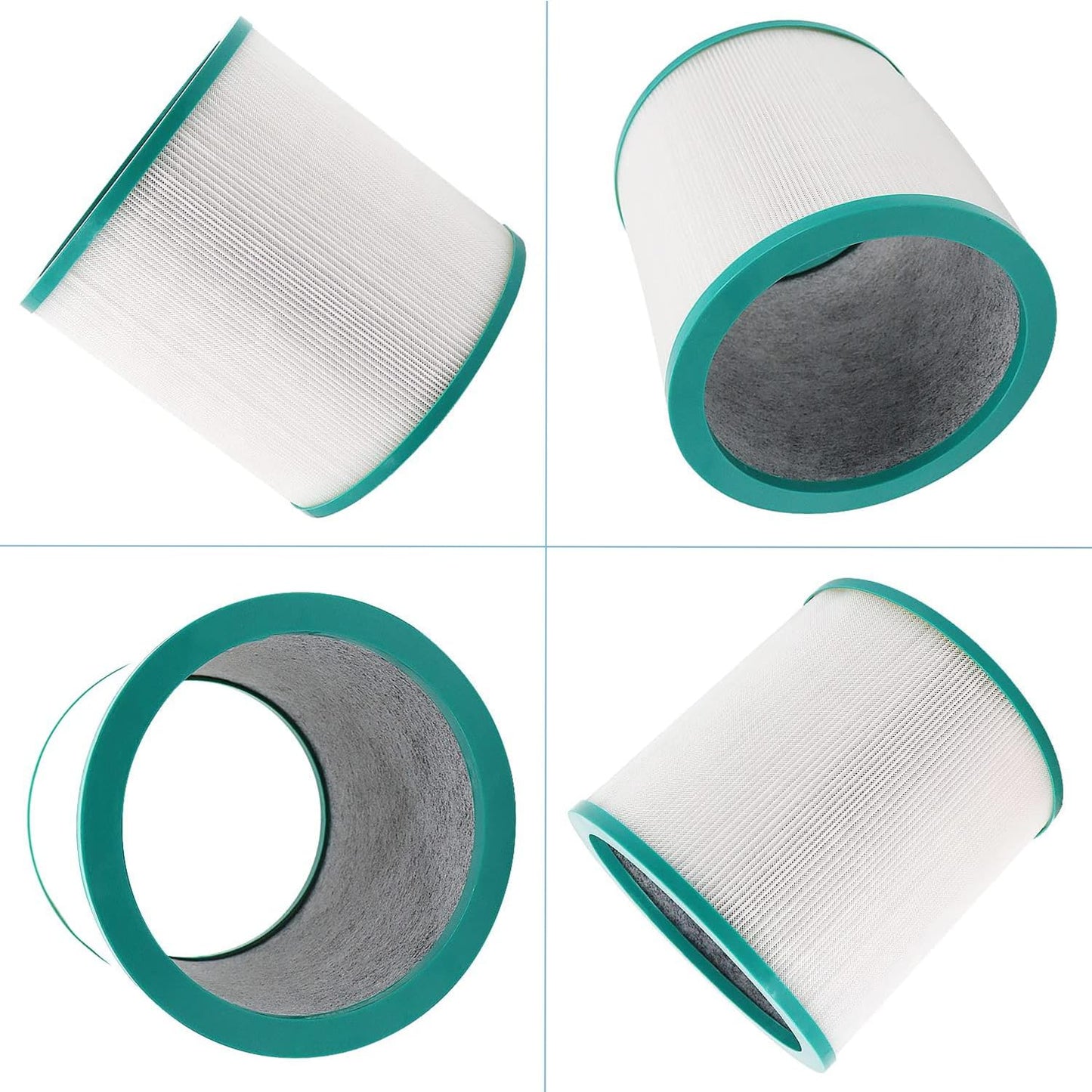 2 Pack Am11 True HEPA Replacement Filter,Tp01 Air purifier Compatible With Dyson Filter Replacement 360° HEPA and Activated Carbon TP02, TP03, BP01 Tower Air Purifier Compare to Part # 968126-03
