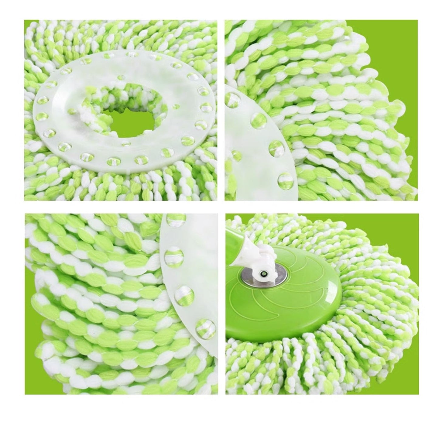 6 Pack Spin Mop Refill Pads Compatible with SIMPLI-Magic 79349 79117 979193 79229 Spin Mop Cleaning System, Part No.79161